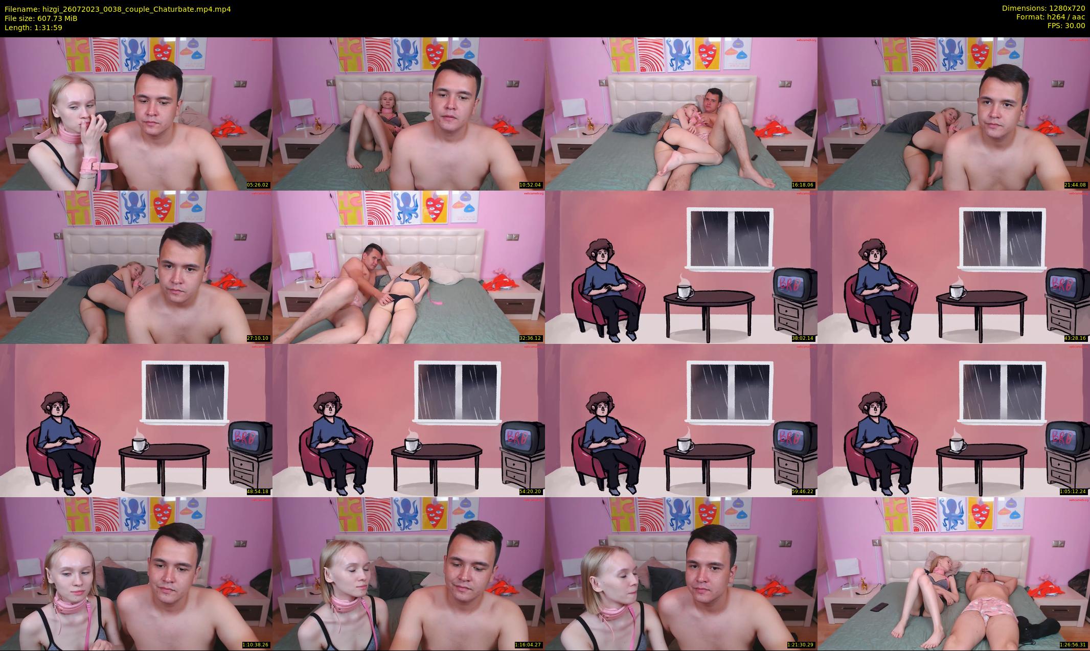 hizgi — 92 minute Chaturbate couple cam show recording, 720p, Jul 26, 2023