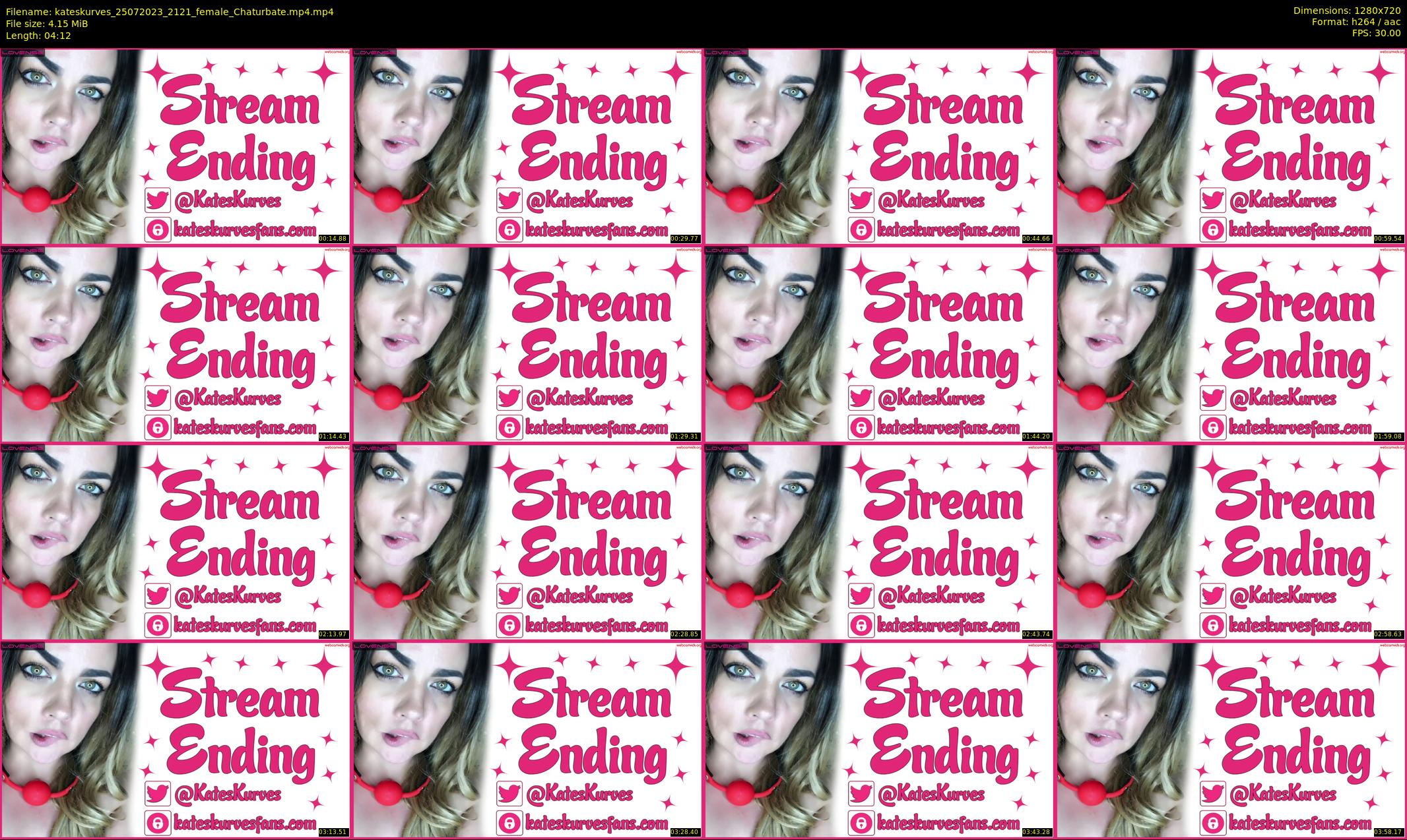 kateskurves — 5 minute Chaturbate female cam show recording, 720p, Jul 25, 2023