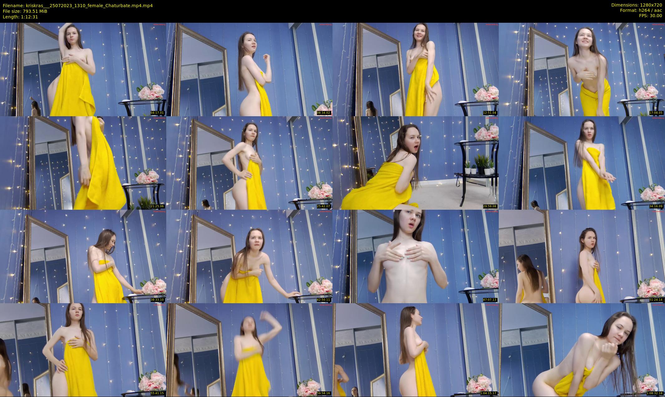 kriskras__ — 73 minute Chaturbate female cam show recording, 720p, Jul 25, 2023