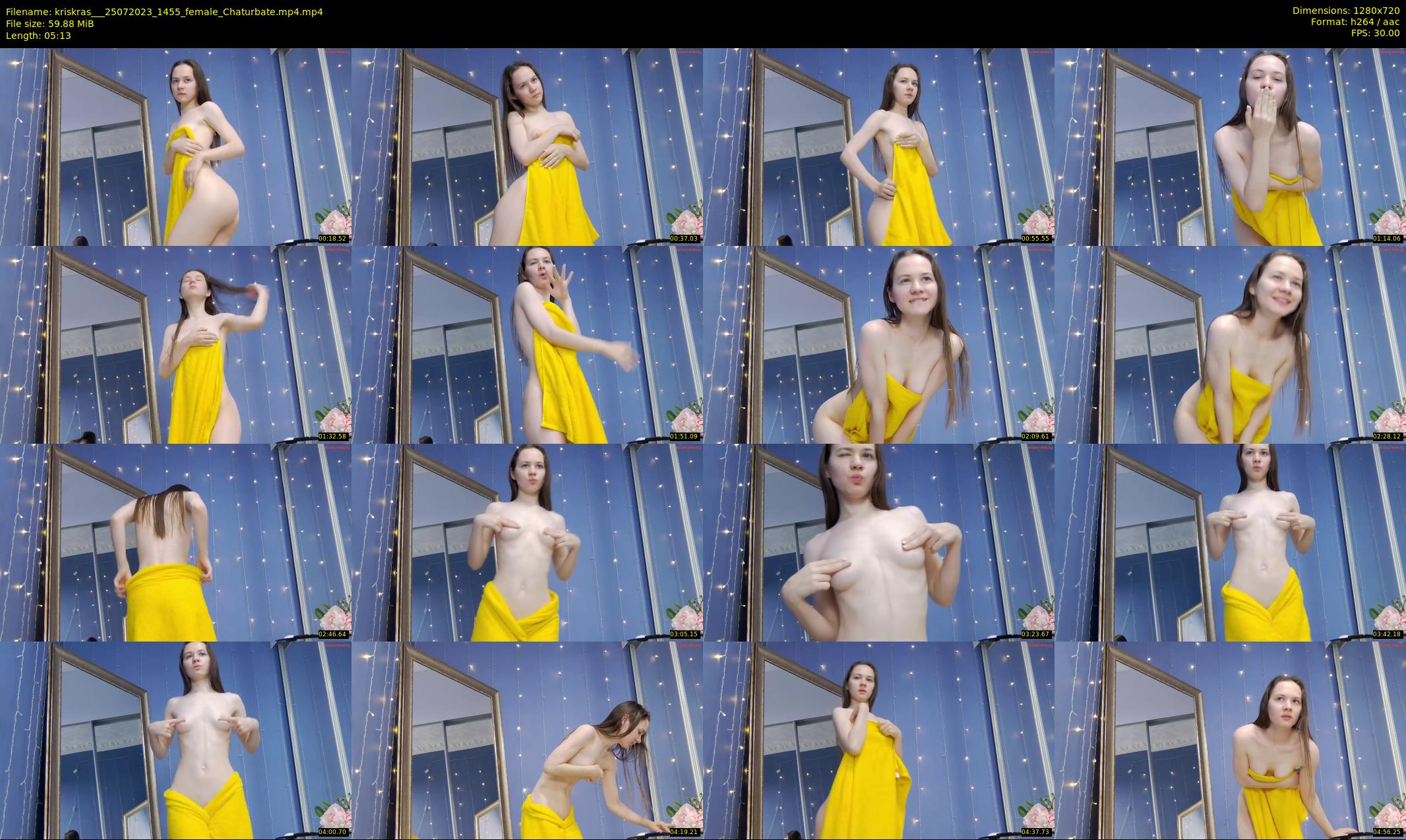 kriskras__ — 6 minute Chaturbate female cam show recording, 720p, Jul 25, 2023