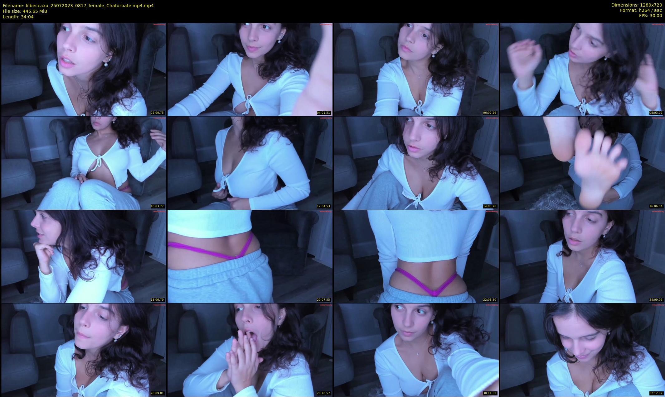 lilbeccaxo — 35 minute Chaturbate female cam show recording, 720p, Jul 25, 2023