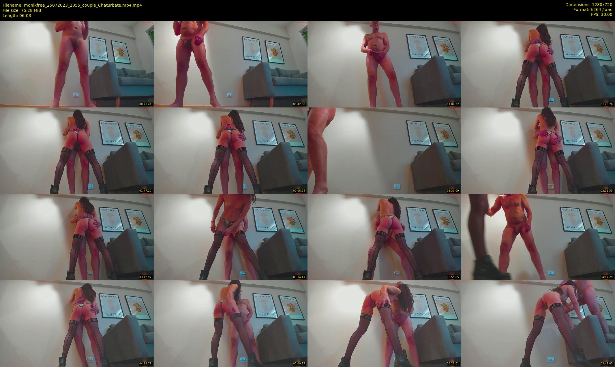 monikfree — 7 minute Chaturbate couple cam show recording, 720p, Jul 25, 2023
