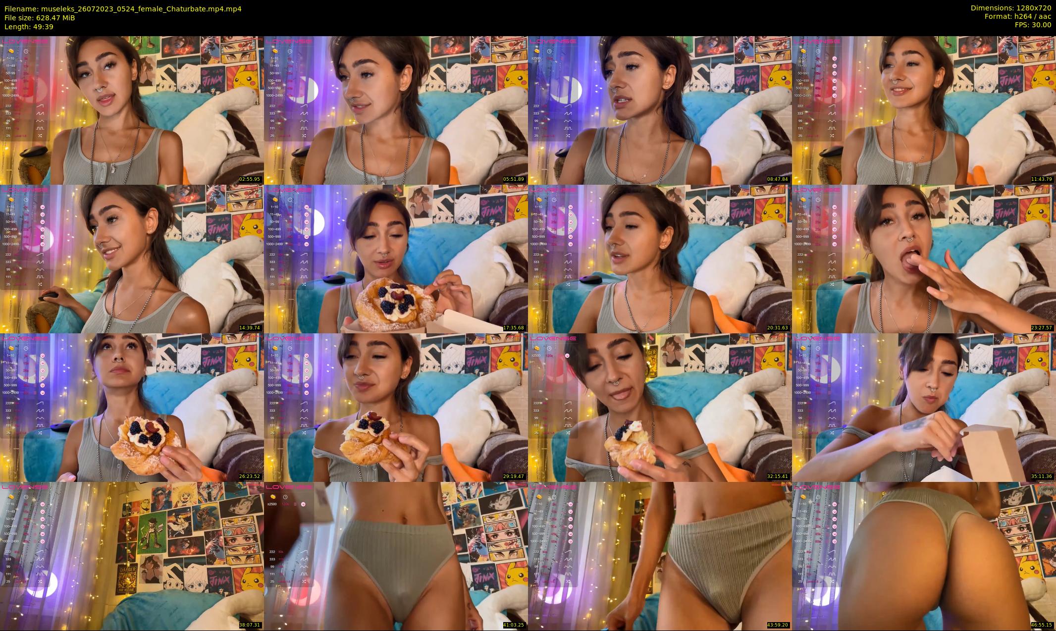 museleks — 50 minute Chaturbate female cam show recording, 720p, Jul 26, 2023