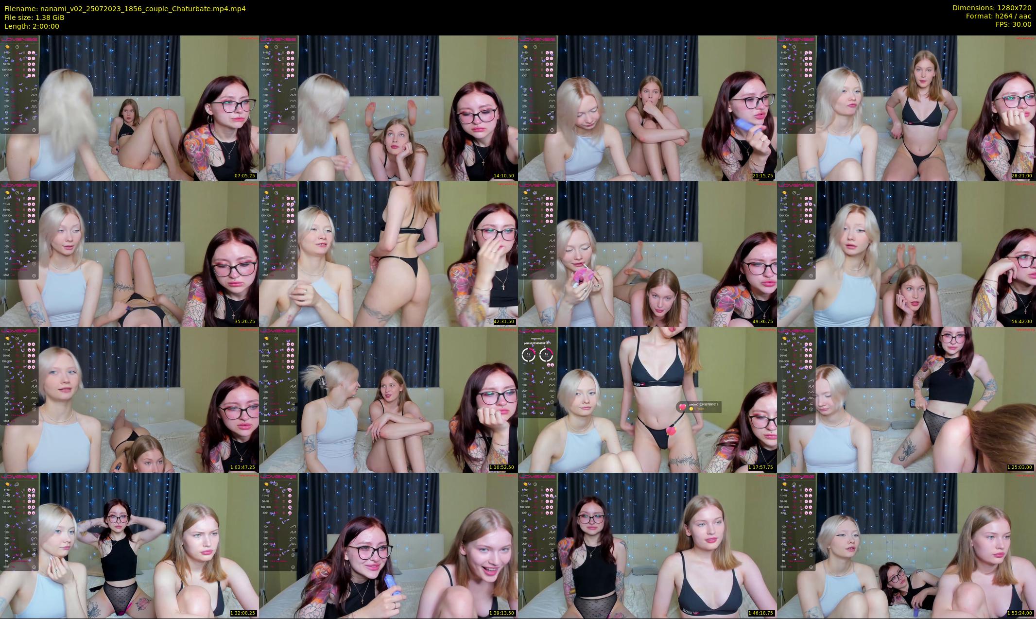 nanami_v02 — 120 minute Chaturbate couple cam show recording, 720p, Jul 25, 2023