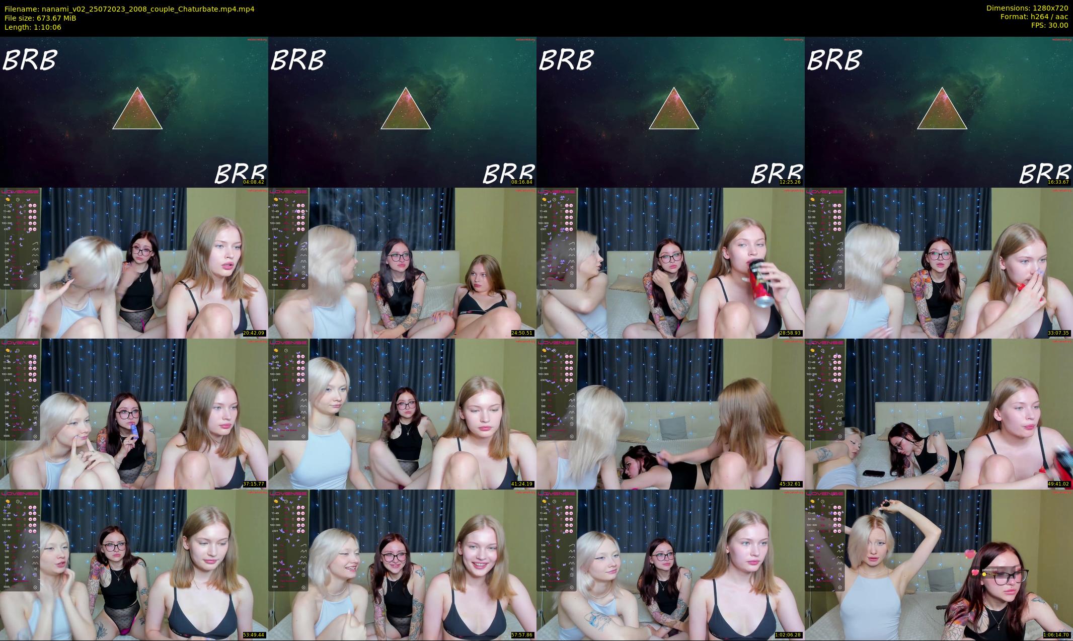 nanami_v02 — 71 minute Chaturbate couple cam show recording, 720p, Jul 25, 2023