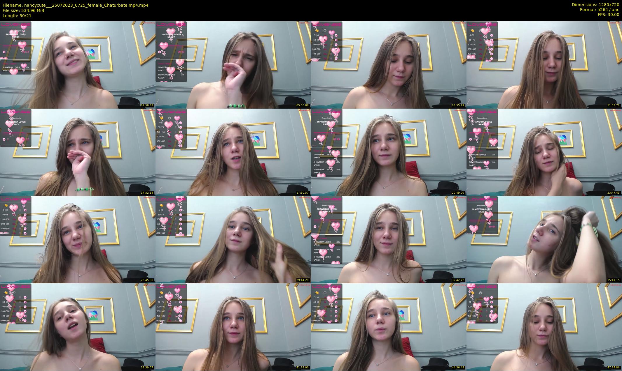 nancycute__ — 51 minute Chaturbate female cam show recording, 720p, Jul 25, 2023