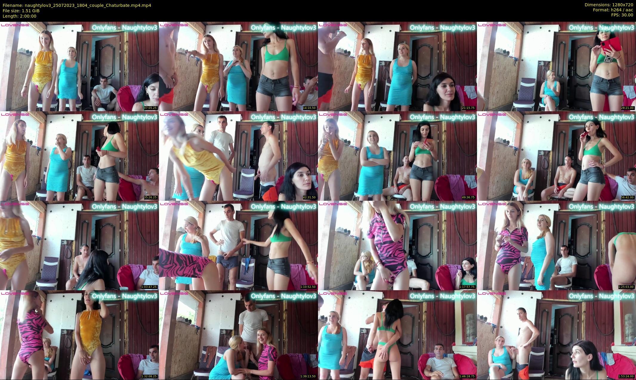 naughtylov3 — 120 minute Chaturbate couple cam show recording, 720p, Jul 25, 2023