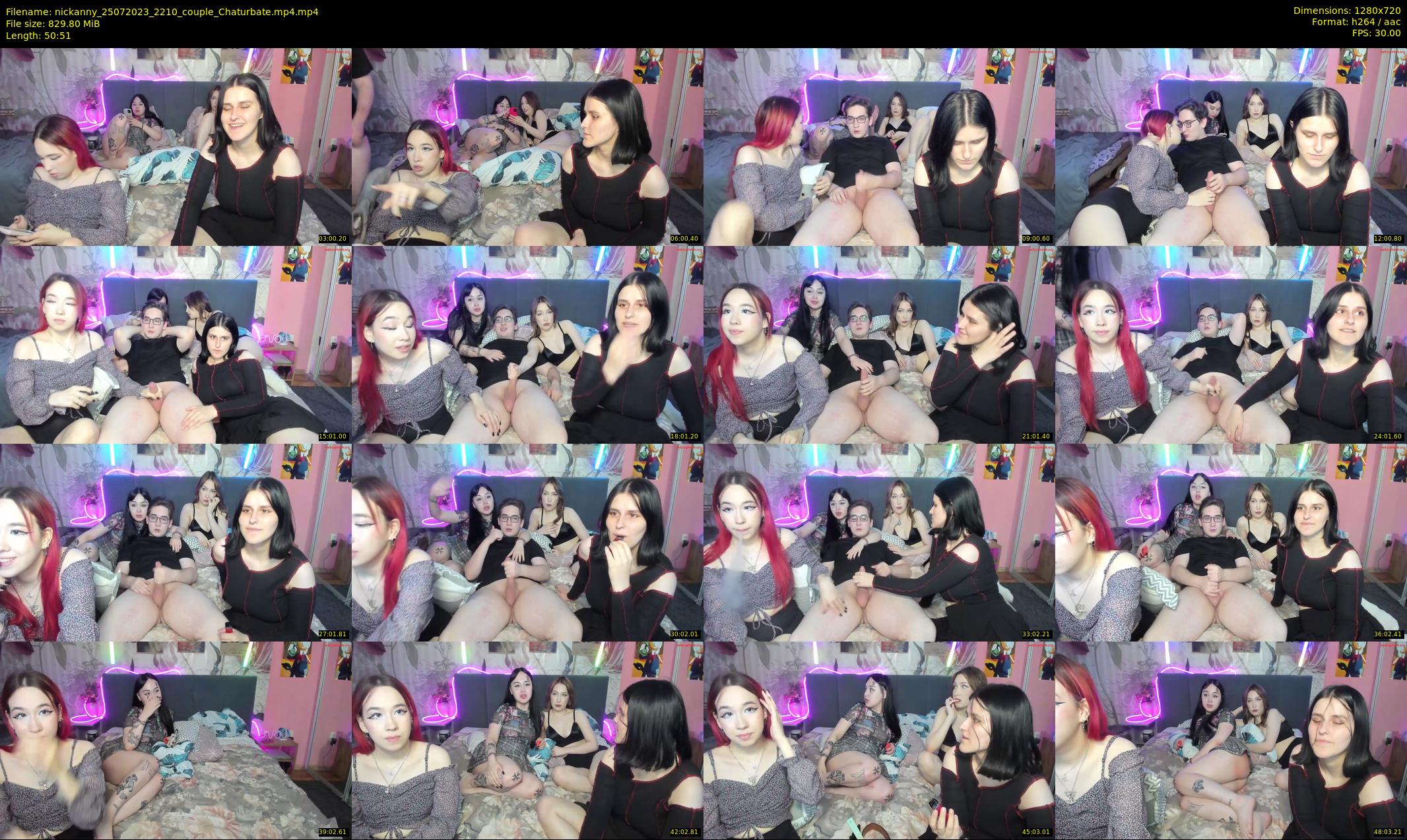 nickanny — 51 minute Chaturbate couple cam show recording, 720p, Jul 25, 2023