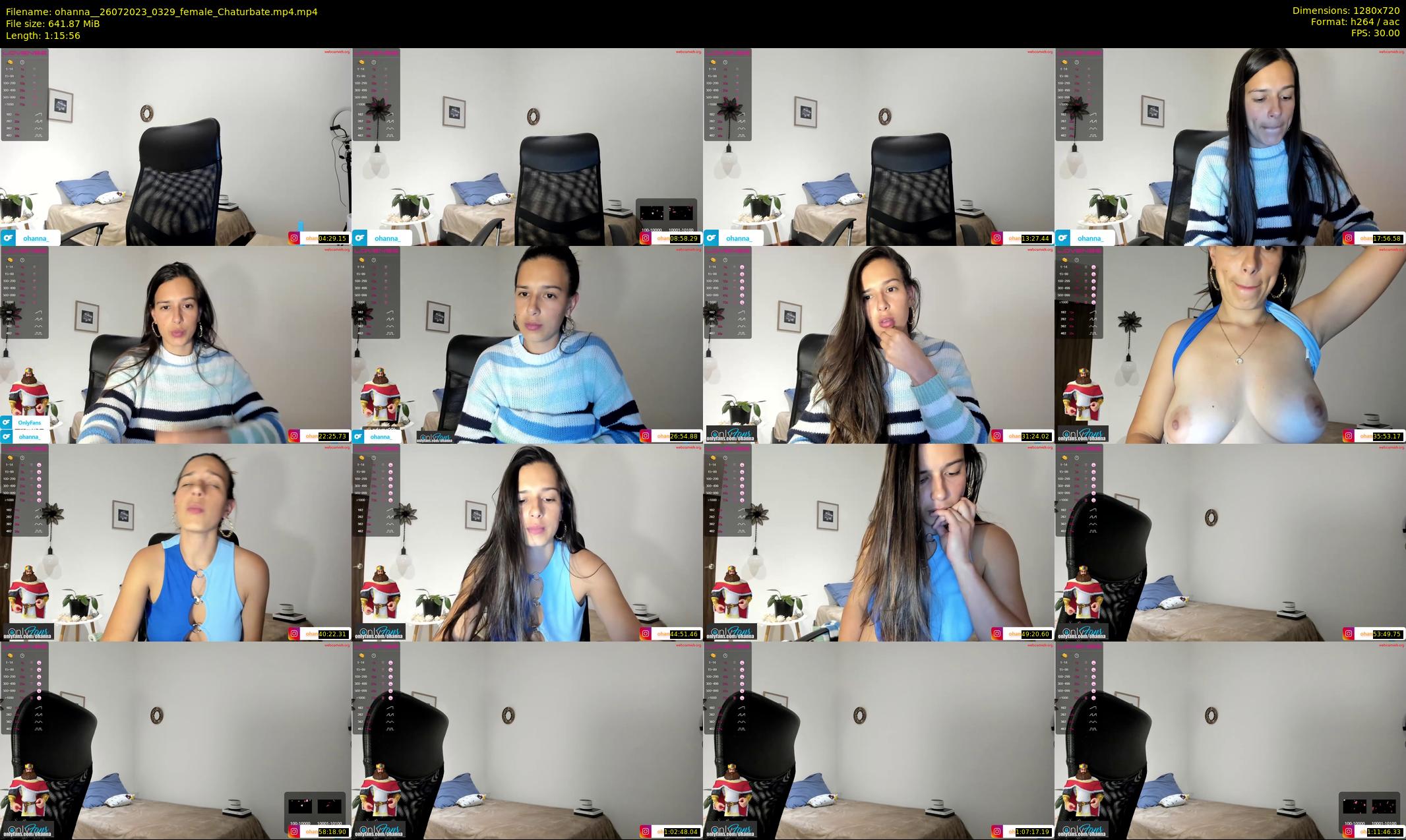ohanna_ — 76 minute Chaturbate female cam show recording, 720p, Jul 26, 2023