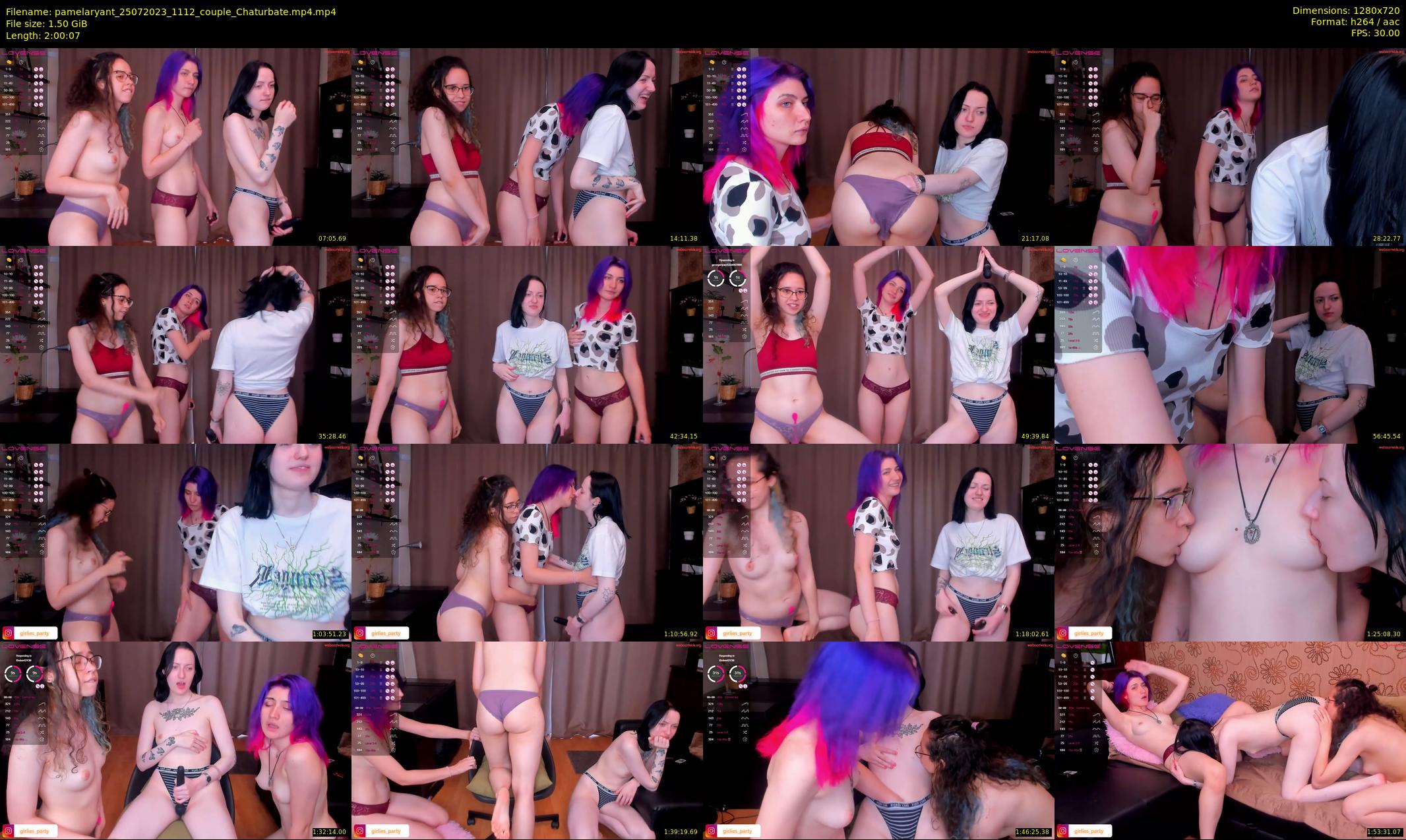 pamelaryant — 121 minute Chaturbate female cam show recording, 720p, Jul 25, 2023