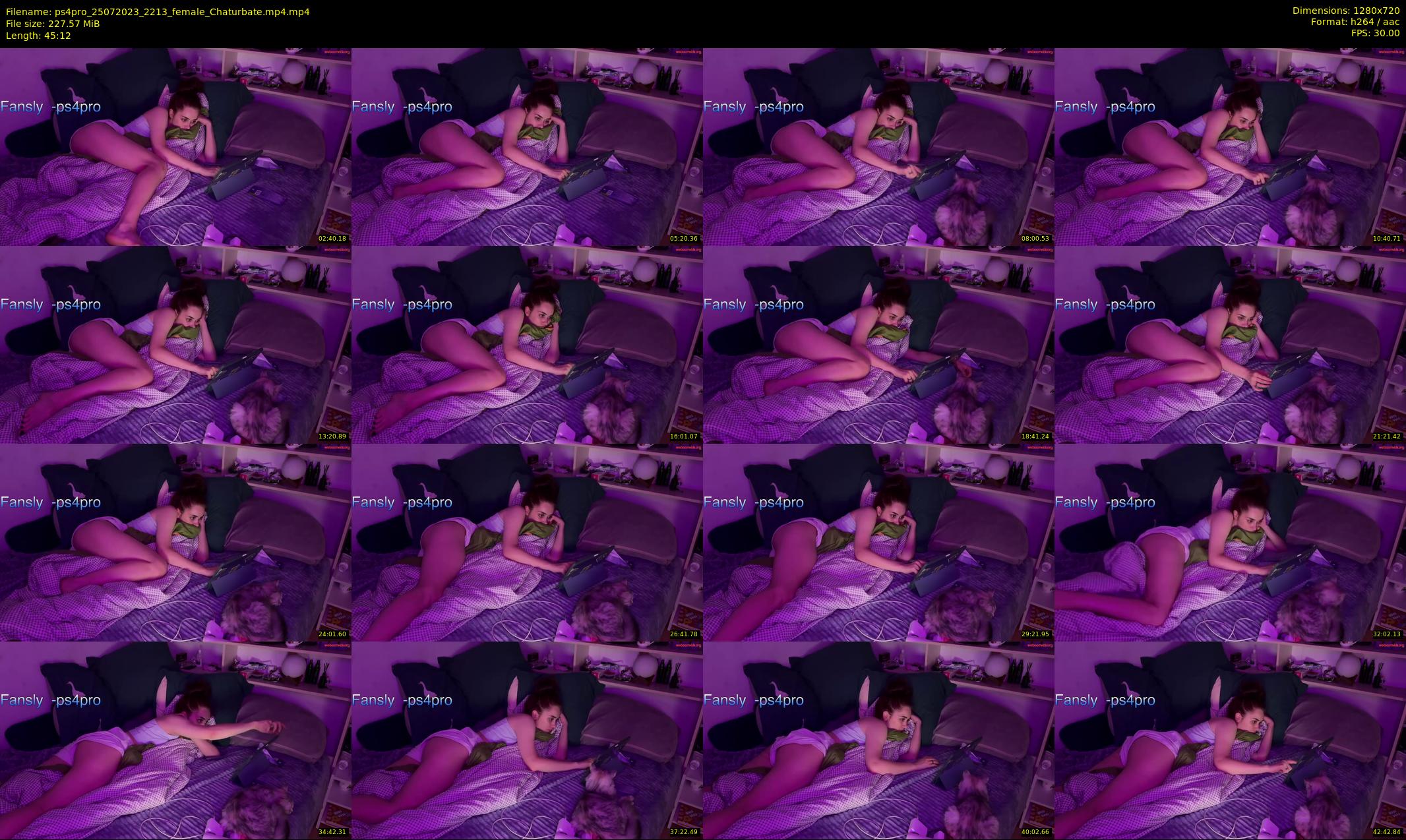 ps4pro — 46 minute Chaturbate female cam show recording, 720p, Jul 25, 2023