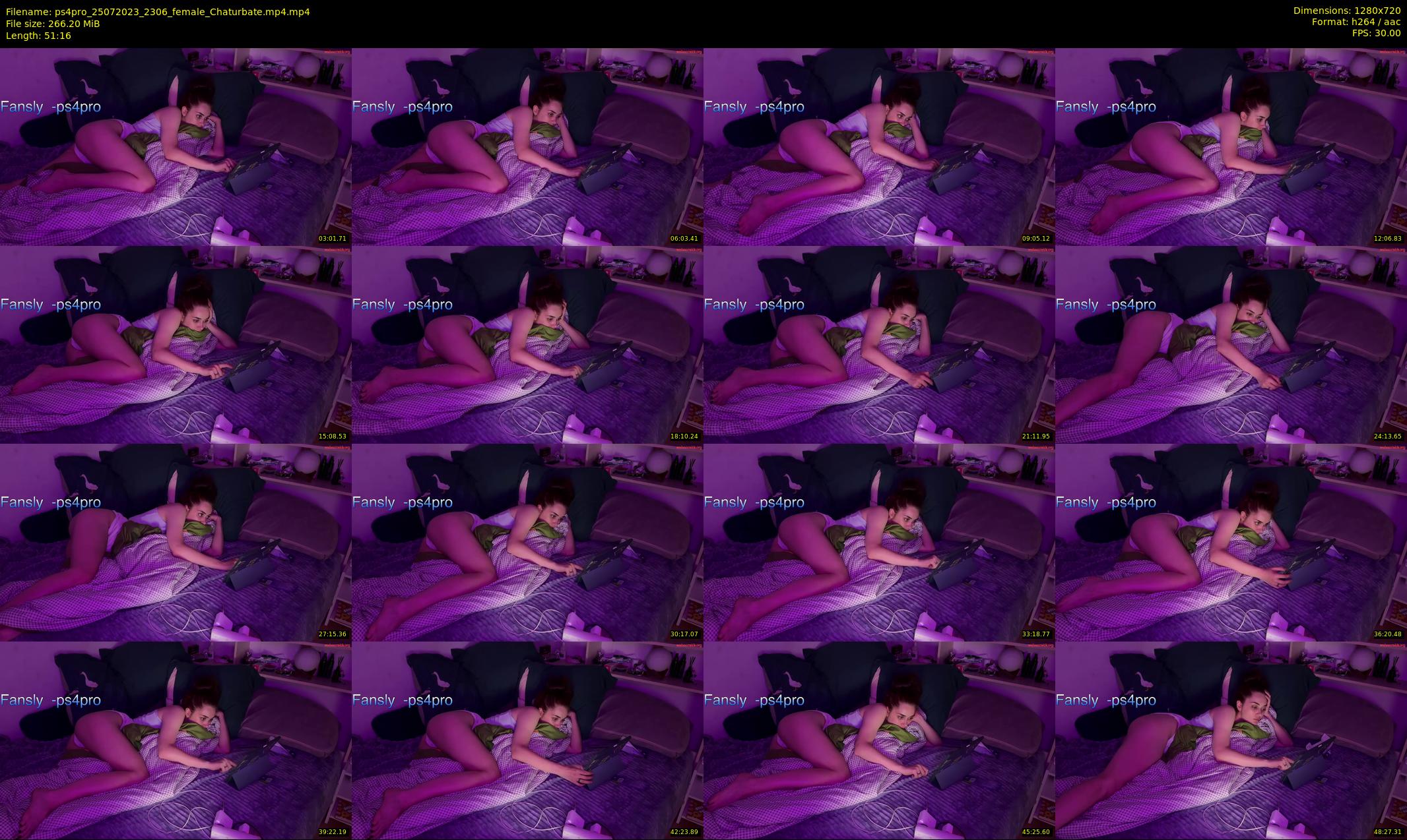 ps4pro — 52 minute Chaturbate female cam show recording, 720p, Jul 25, 2023
