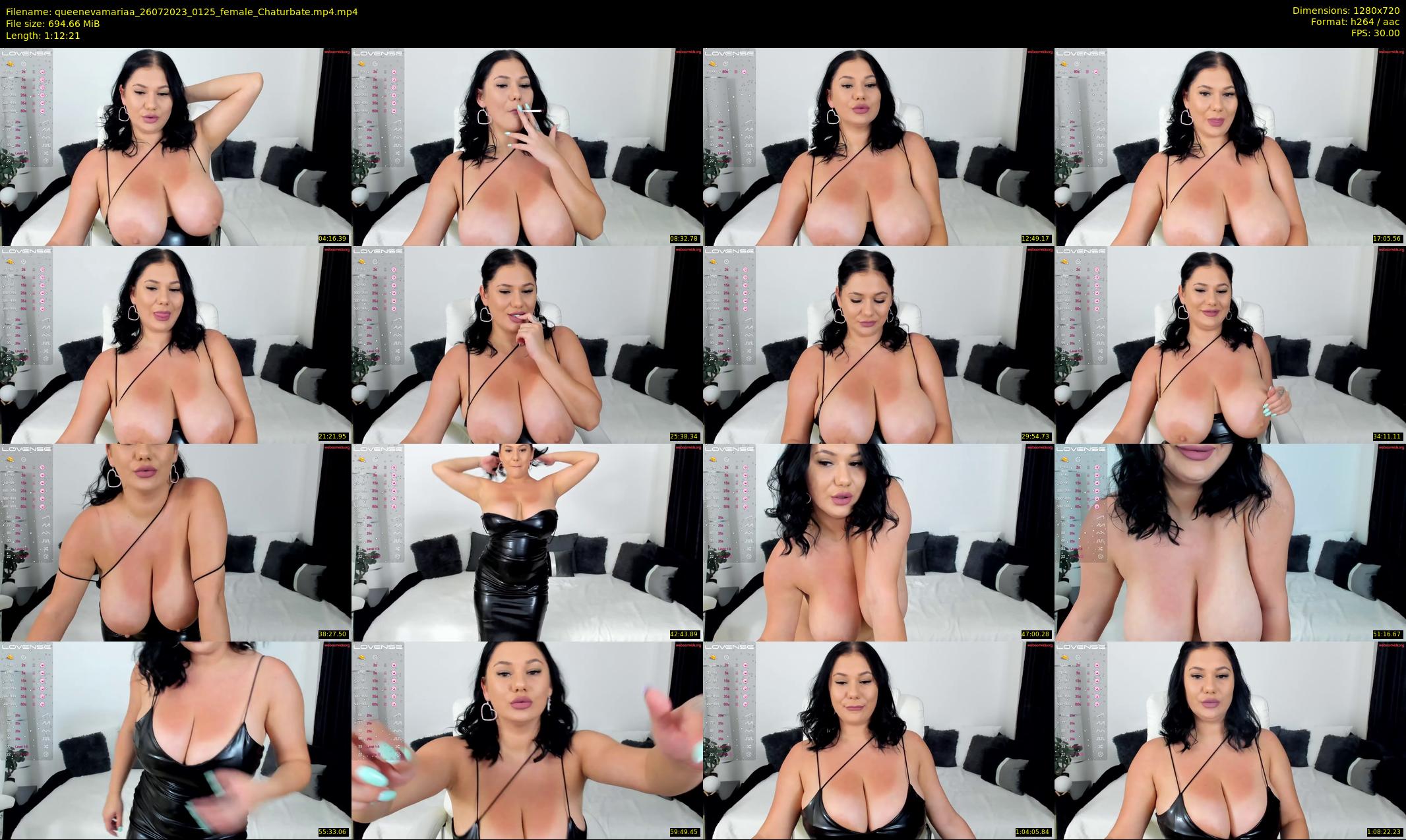 queenevamariaa — 73 minute Chaturbate female cam show recording, 720p, Jul 26, 2023