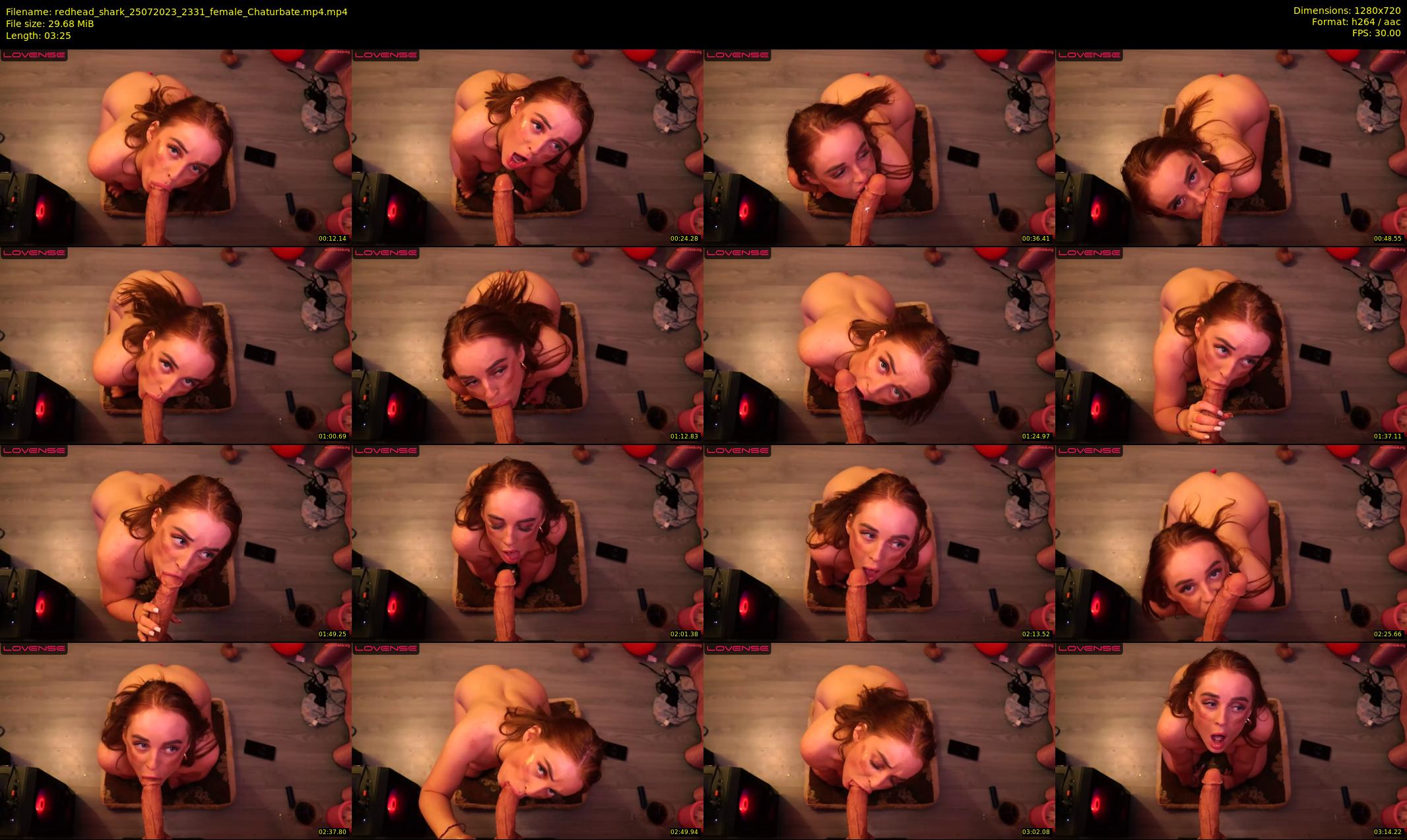 redhead_shark — 4 minute Chaturbate female cam show recording, 720p, Jul 25, 2023
