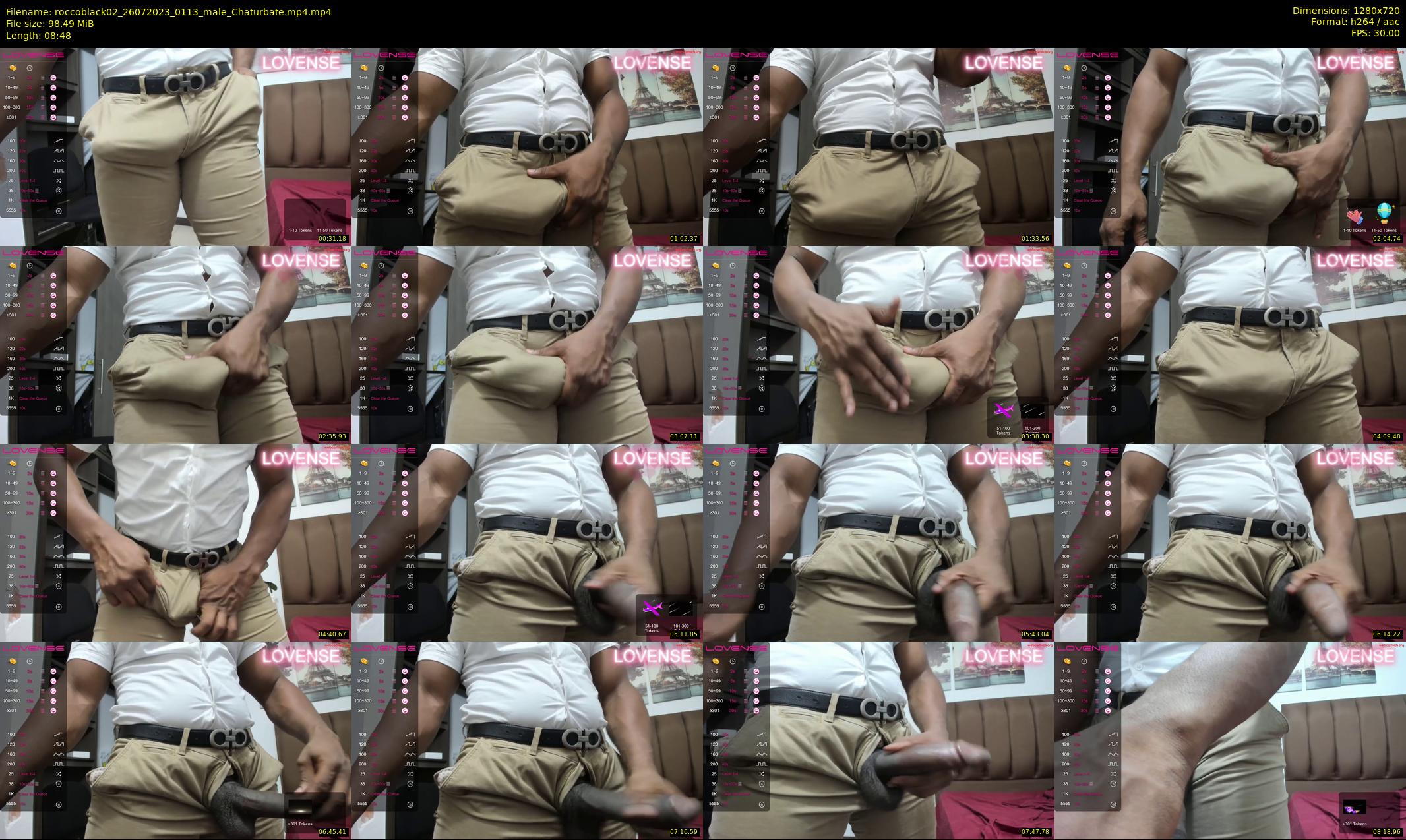roccoblack02 — 9 minute Chaturbate male cam show recording, 720p, Jul 26, 2023