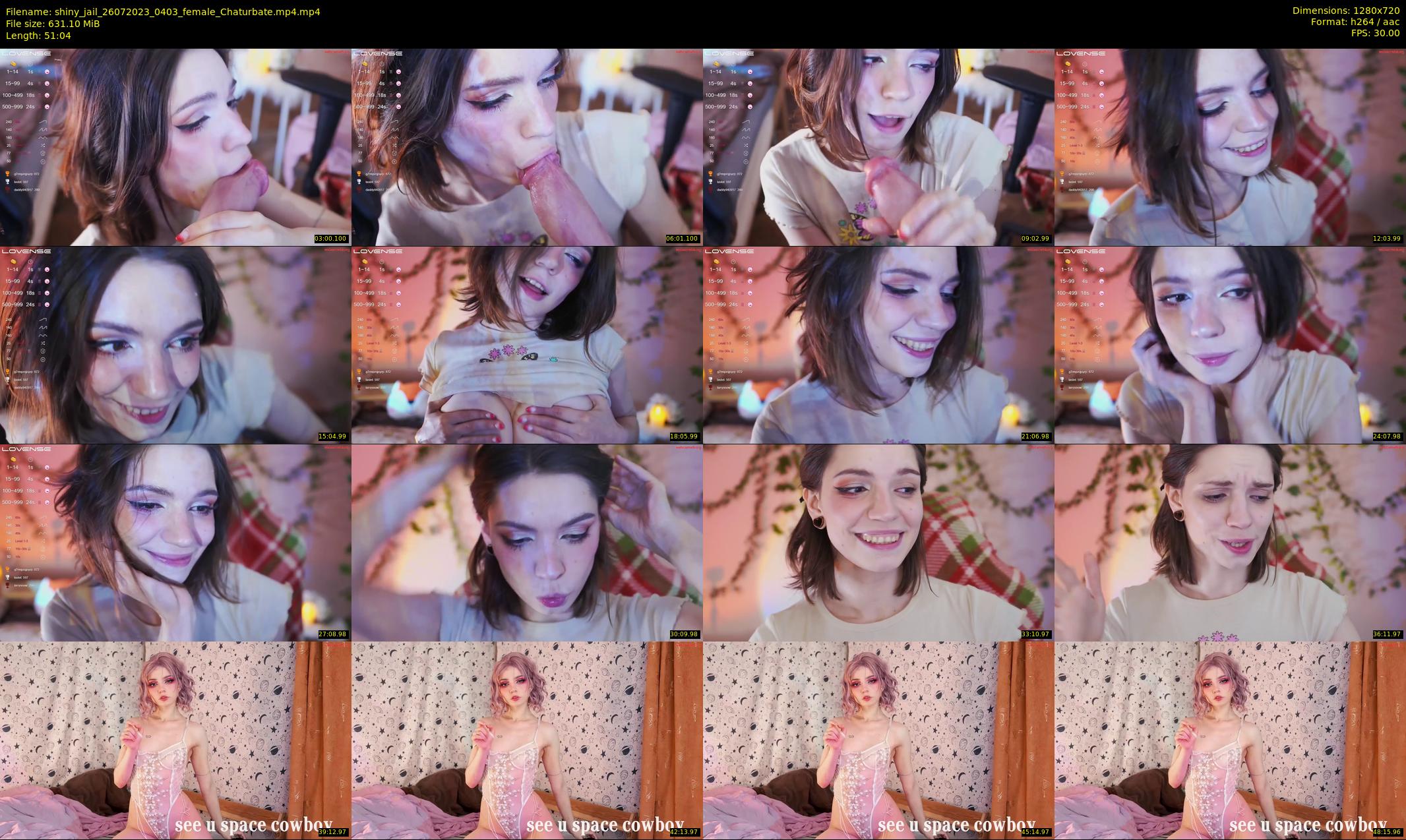shiny_jail — 52 minute Chaturbate female cam show recording, 720p, Jul 26, 2023