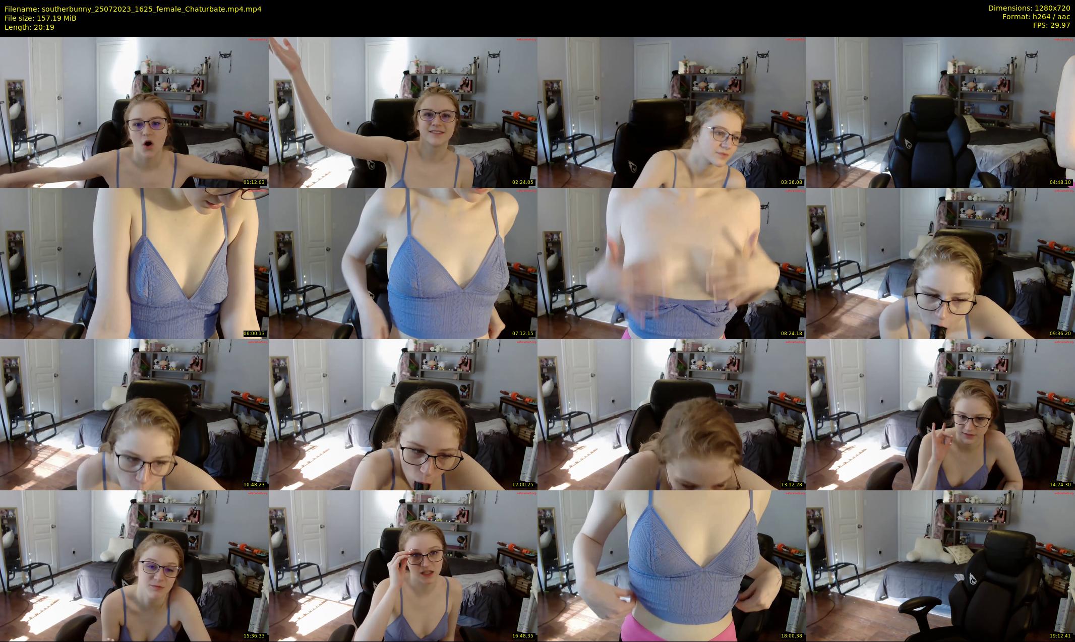 southerbunny — 21 minute Chaturbate female cam show recording, 720p, Jul 25, 2023