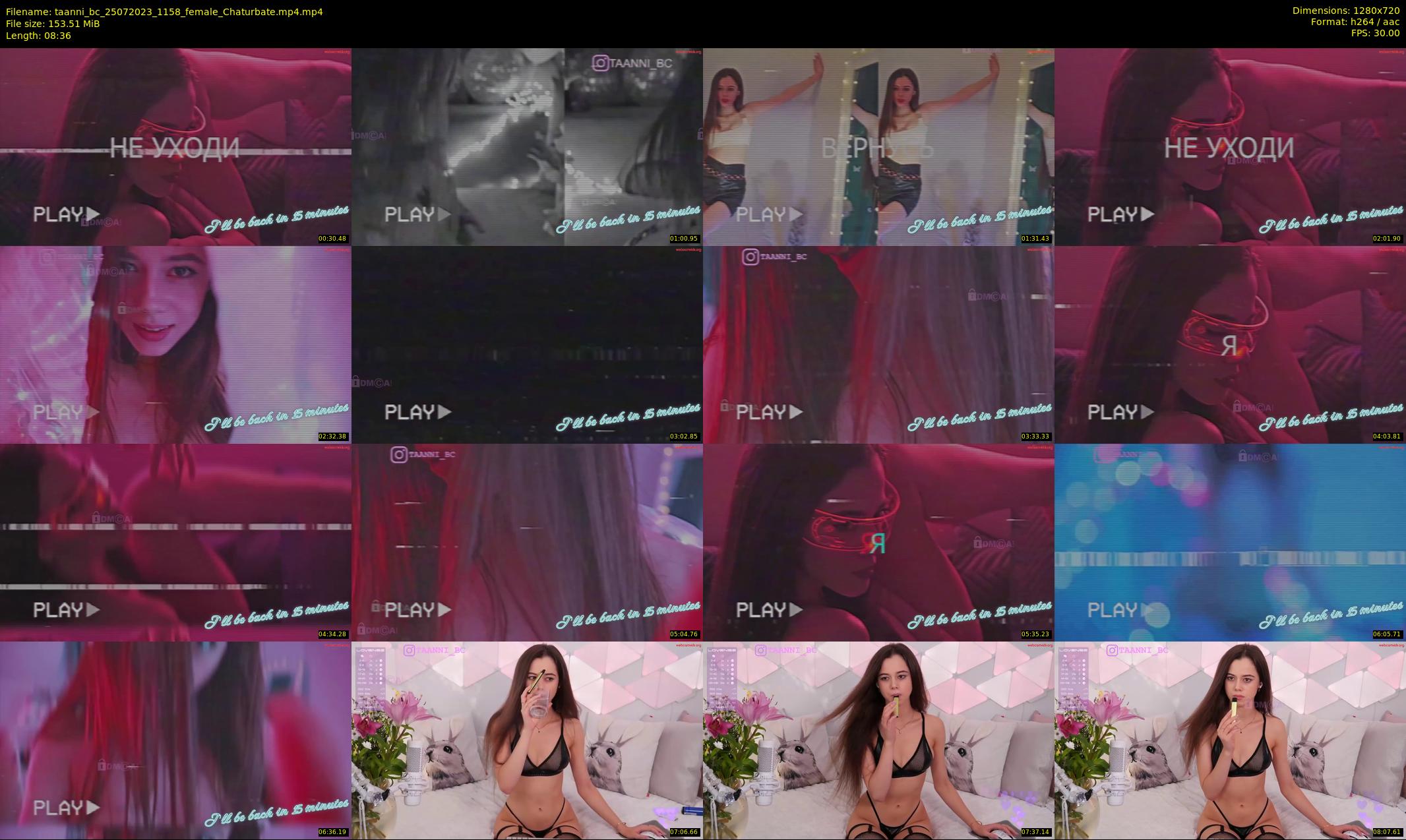 taanni_bc — 9 minute Chaturbate female cam show recording, 720p, Jul 25, 2023
