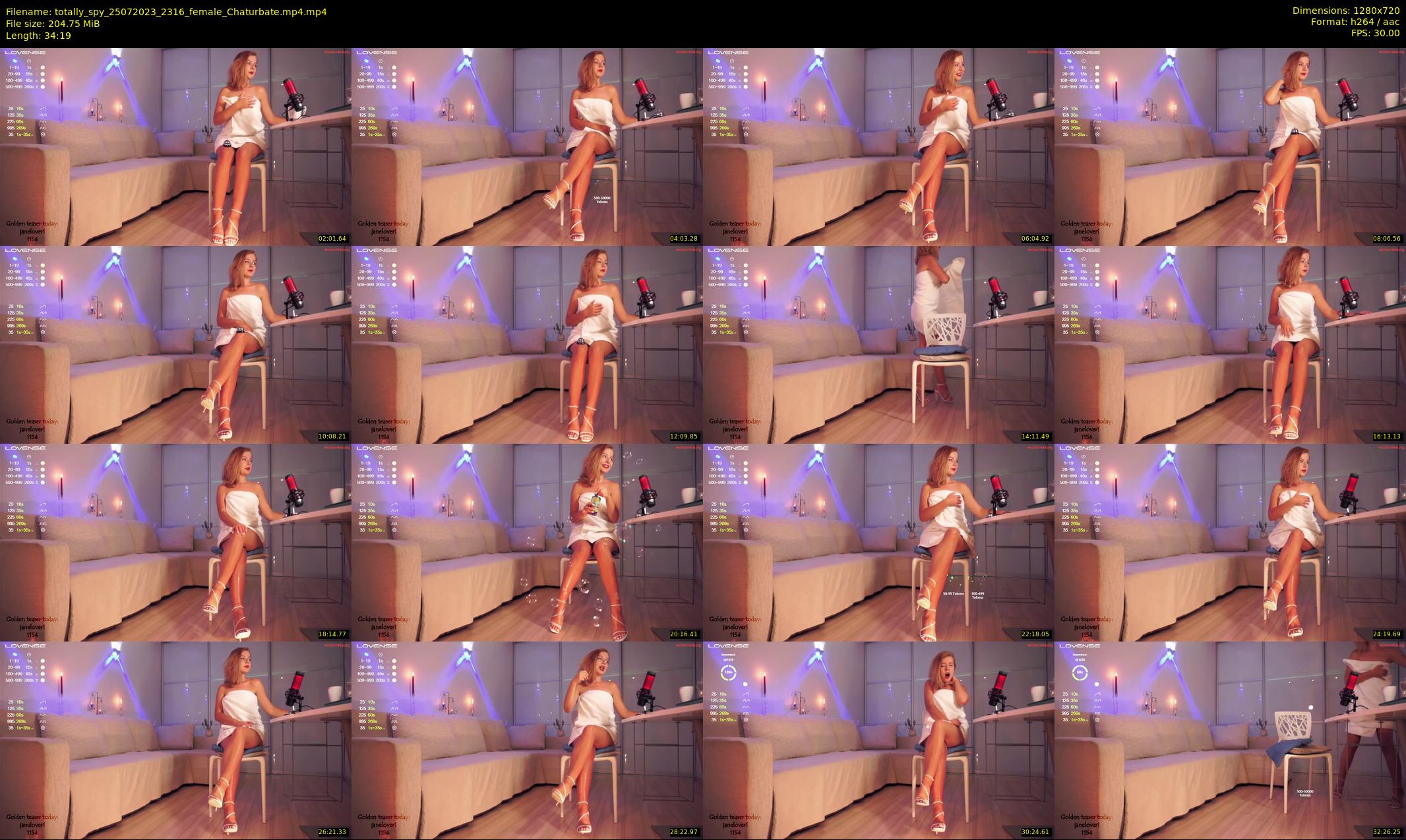totally_spy — 35 minute Chaturbate female cam show recording, 720p, Jul 25, 2023