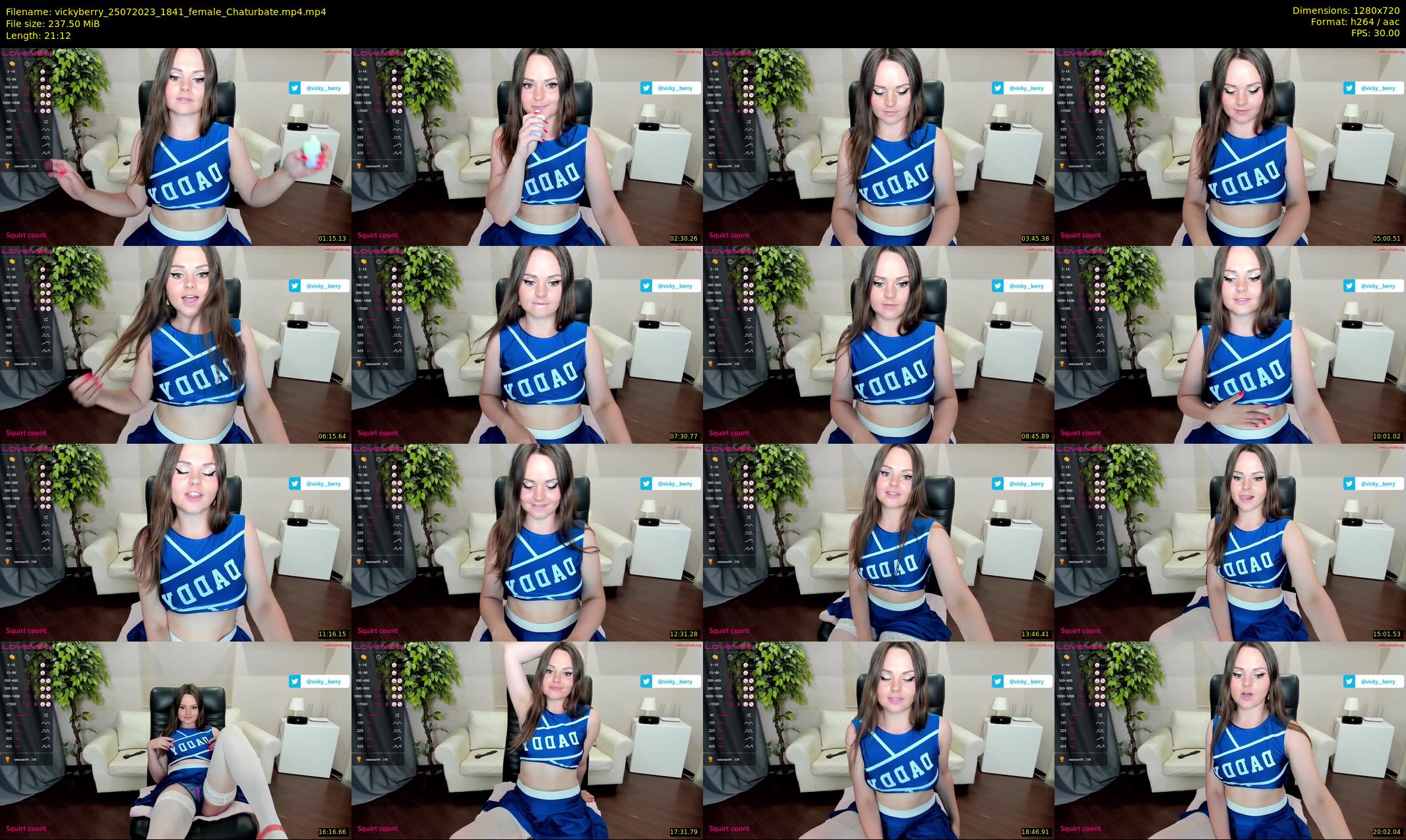 vickyberry — 22 minute Chaturbate female cam show recording, 720p, Jul 25, 2023