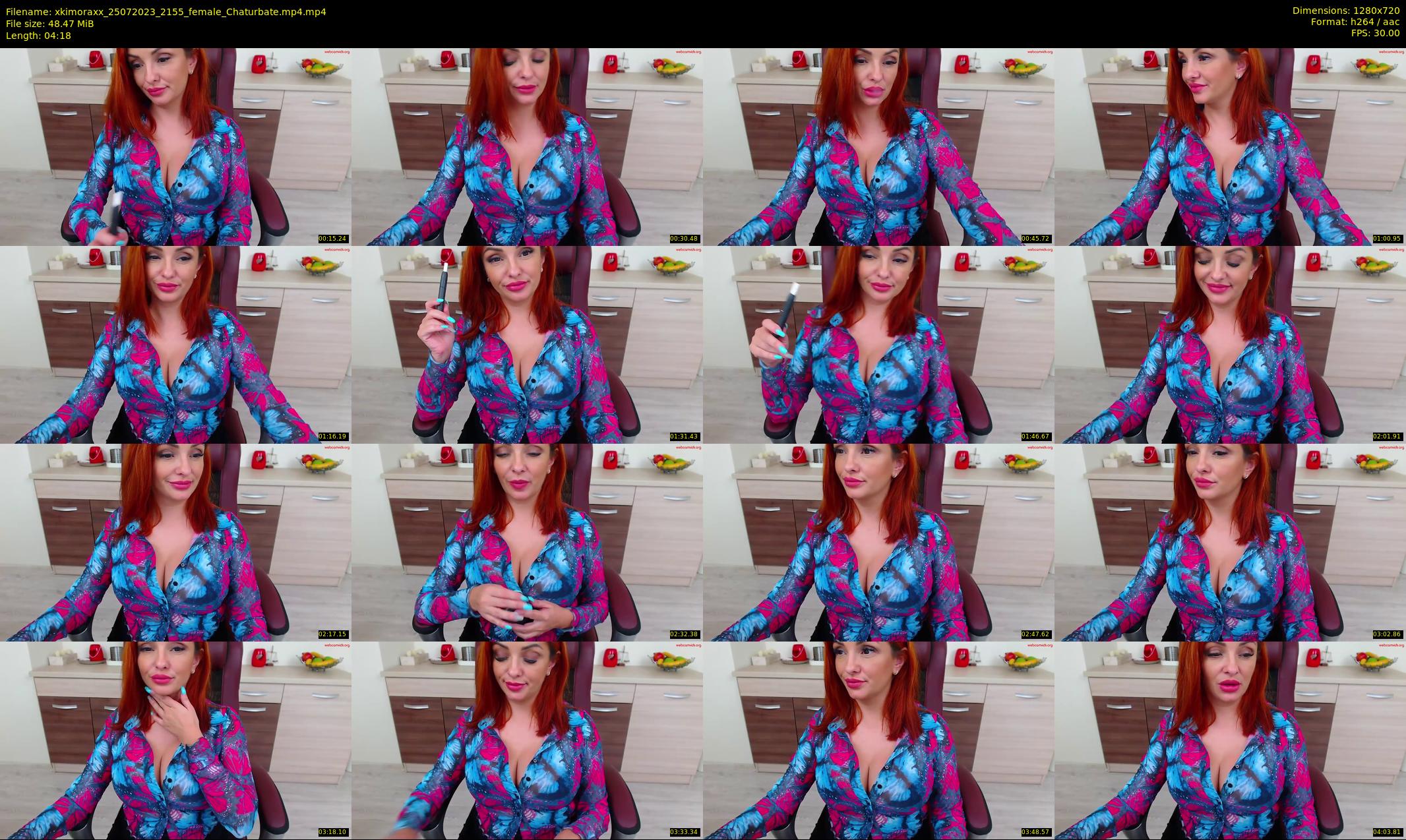 xkimoraxx — 5 minute Chaturbate female cam show recording, 720p, Jul 25, 2023
