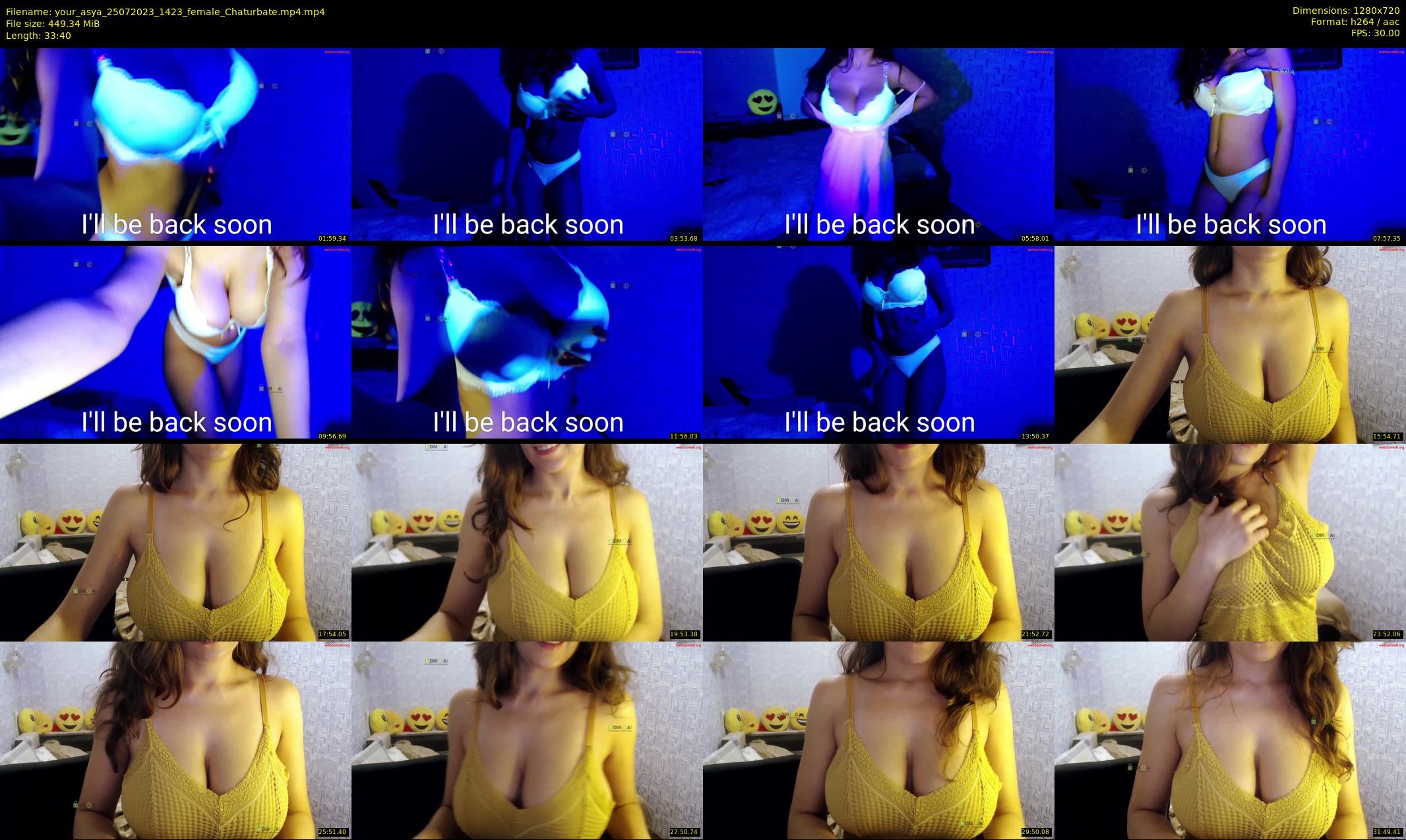 your_asya — 34 minute Chaturbate female cam show recording, 720p, Jul 25, 2023