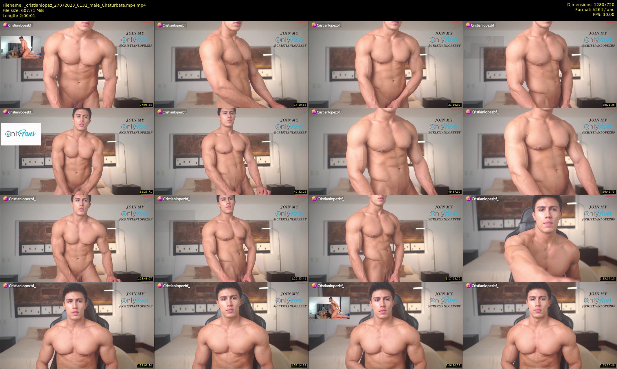 _cristianlopez — 121 minute Chaturbate male cam show recording, 720p, Jul 27, 2023