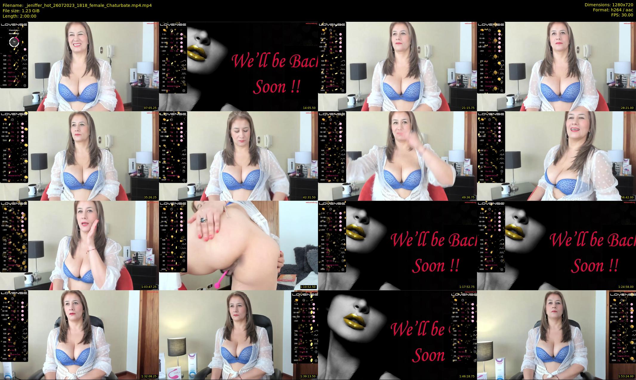 _jeniffer_hot — 120 minute Chaturbate female cam show recording, 720p, Jul 26, 2023