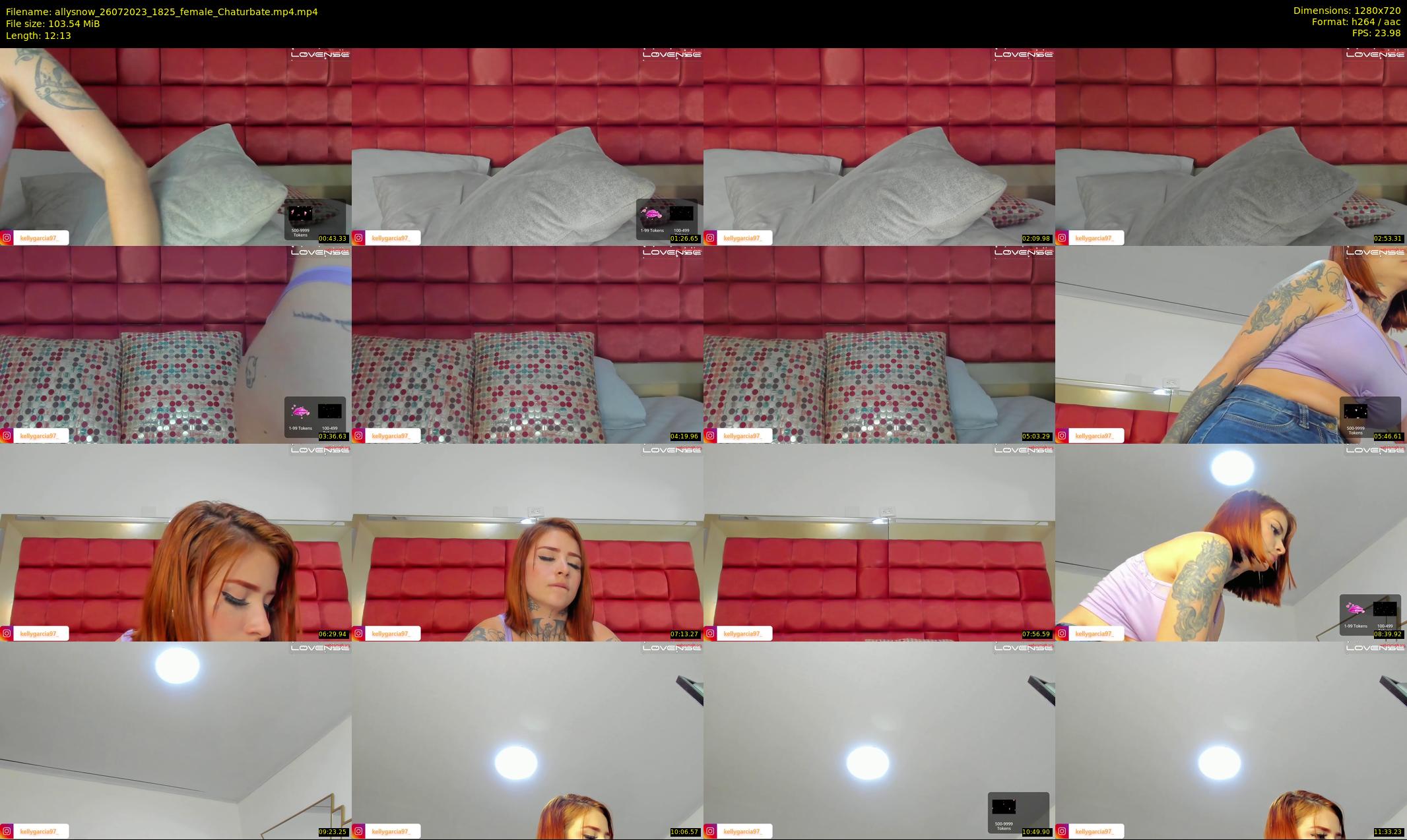 allysnow — 13 minute Chaturbate female cam show recording, 720p, Jul 26, 2023