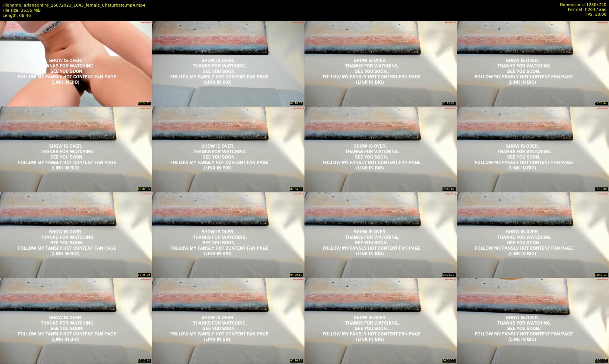 arianaonfire — 7 minute Chaturbate couple cam show recording, 720p, Jul 26, 2023