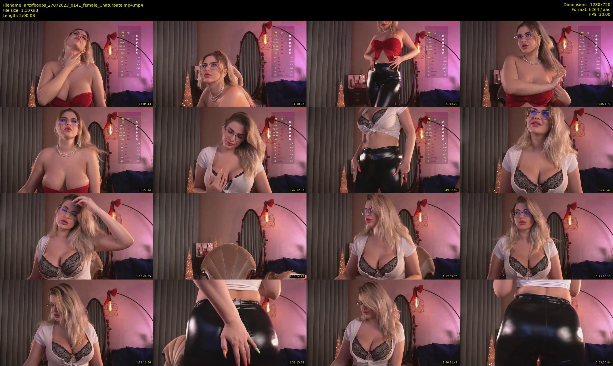 artofboobs — 121 minute Chaturbate female cam show recording, 720p, Jul 27, 2023