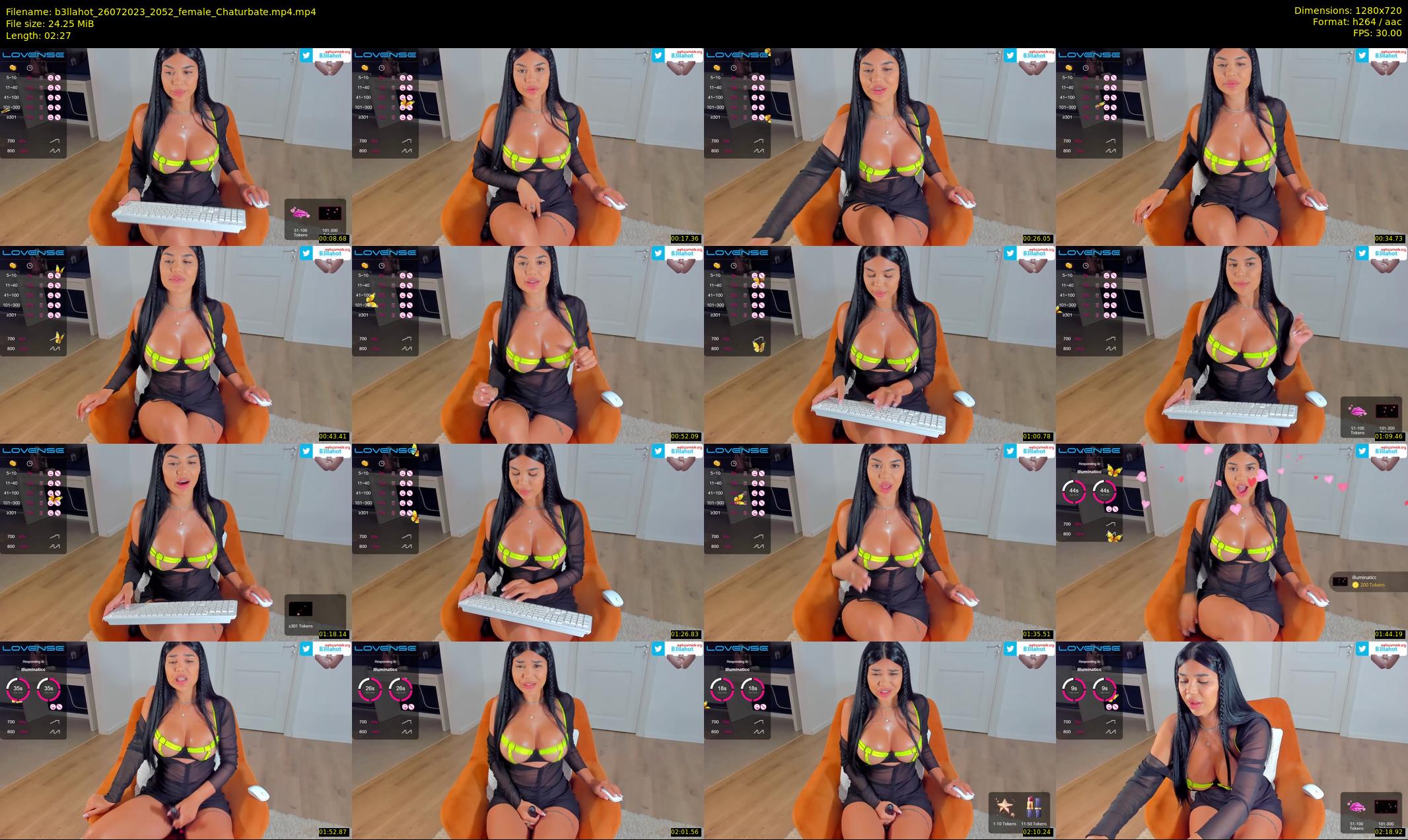 b3llahot — 3 minute Chaturbate female cam show recording, 720p, Jul 26, 2023