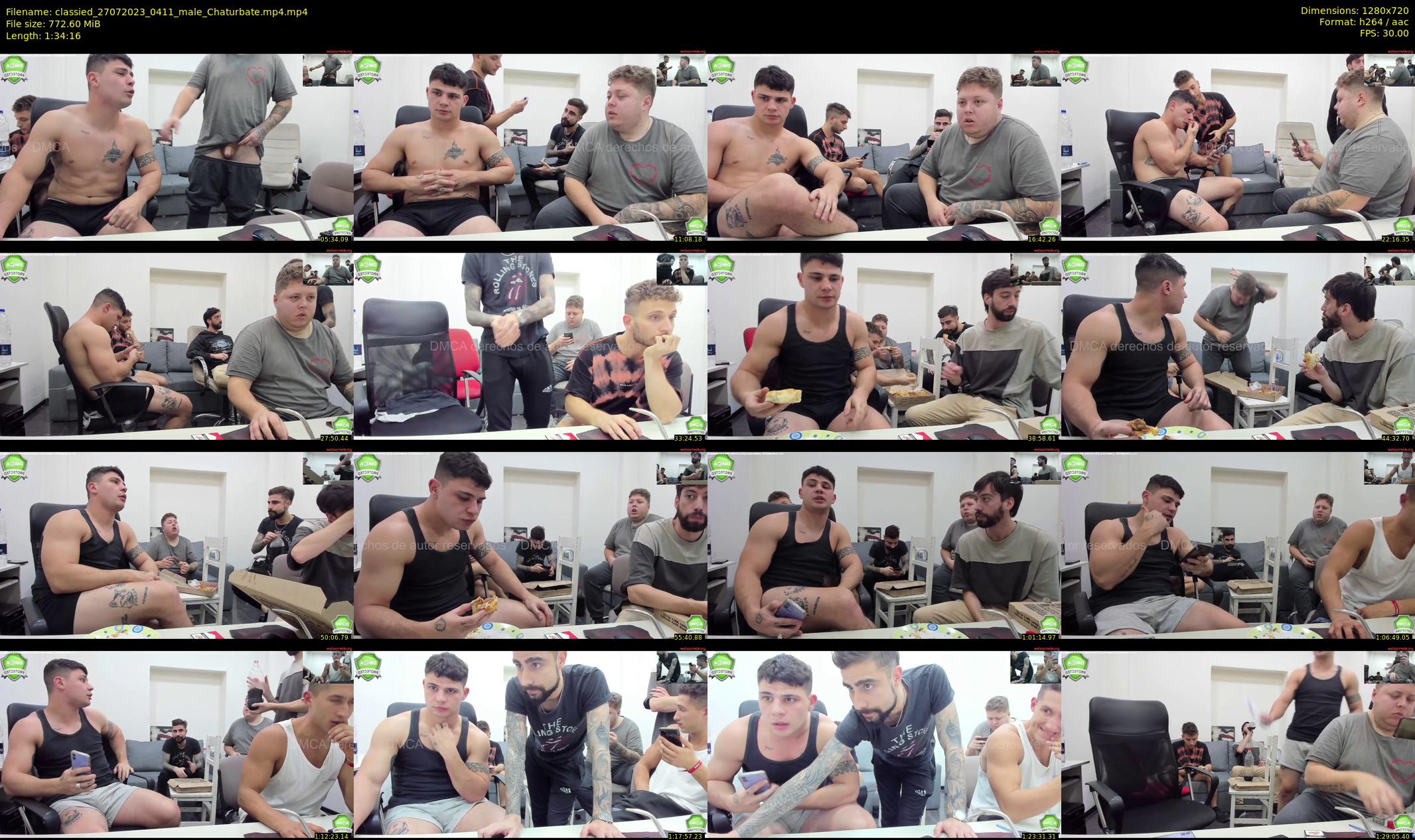 classied — 95 minute Chaturbate male cam show recording, 720p, Jul 27, 2023