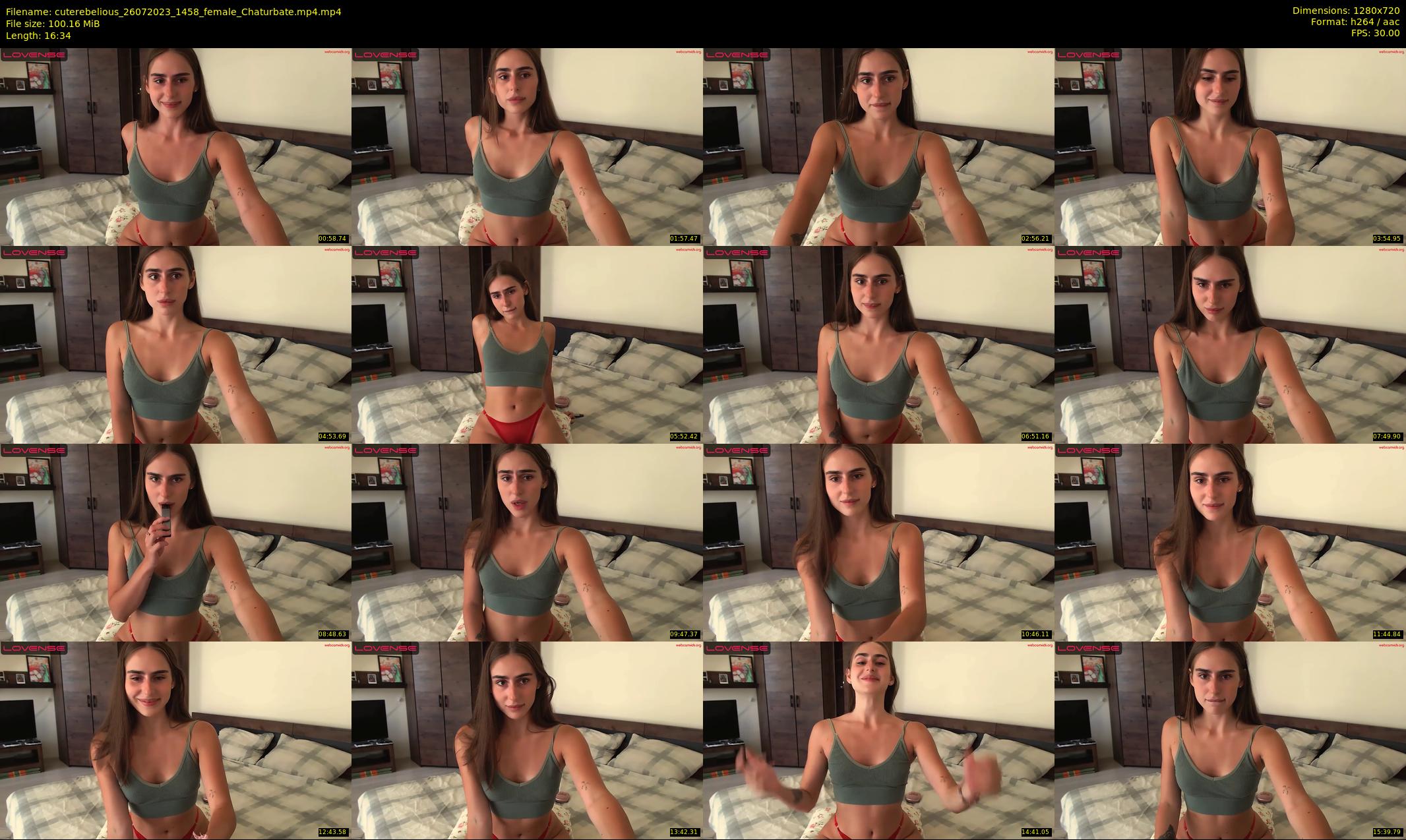 cuterebelious — 17 minute Chaturbate female cam show recording, 720p, Jul 26, 2023
