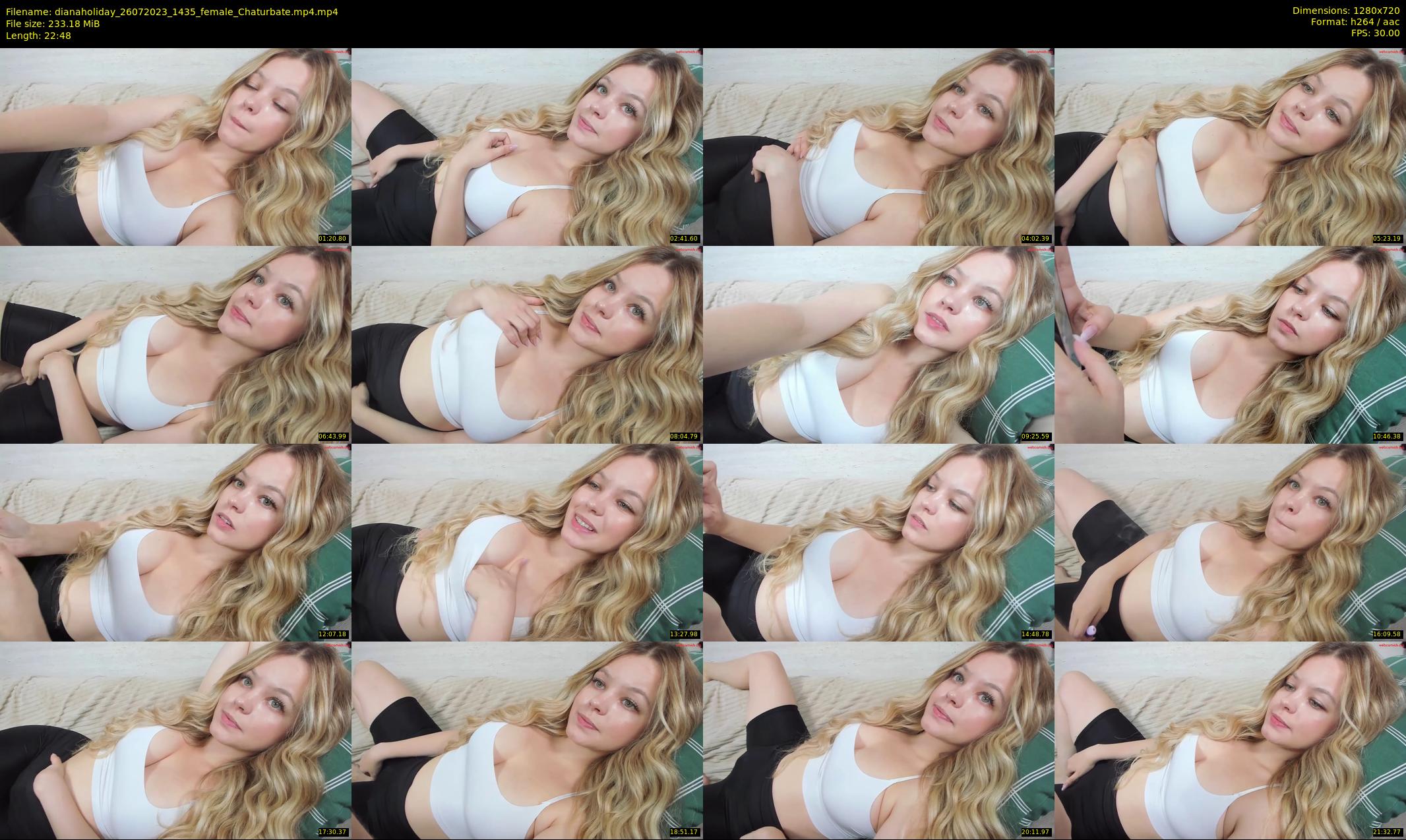 dianaholiday — 23 minute Chaturbate female cam show recording, 720p, Jul 26, 2023