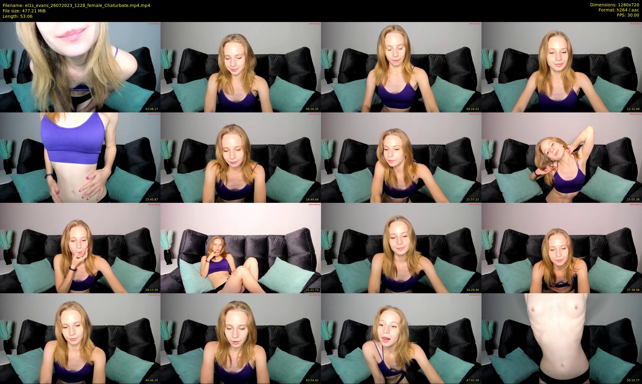 el1s_evans — 54 minute Chaturbate female cam show recording, 720p, Jul 26, 2023