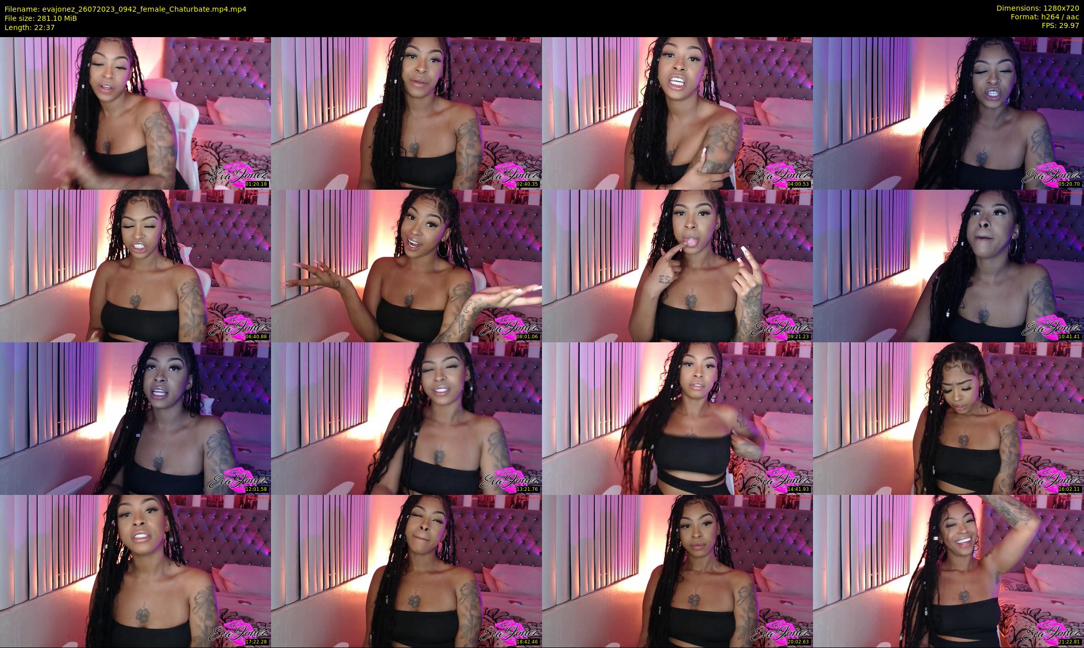 evajonez — 23 minute Chaturbate female cam show recording, 720p, Jul 26, 2023