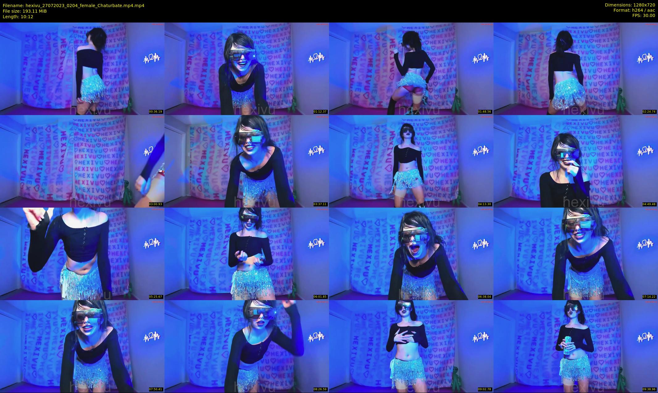 hexivu — 11 minute Chaturbate female cam show recording, 720p, Jul 27, 2023