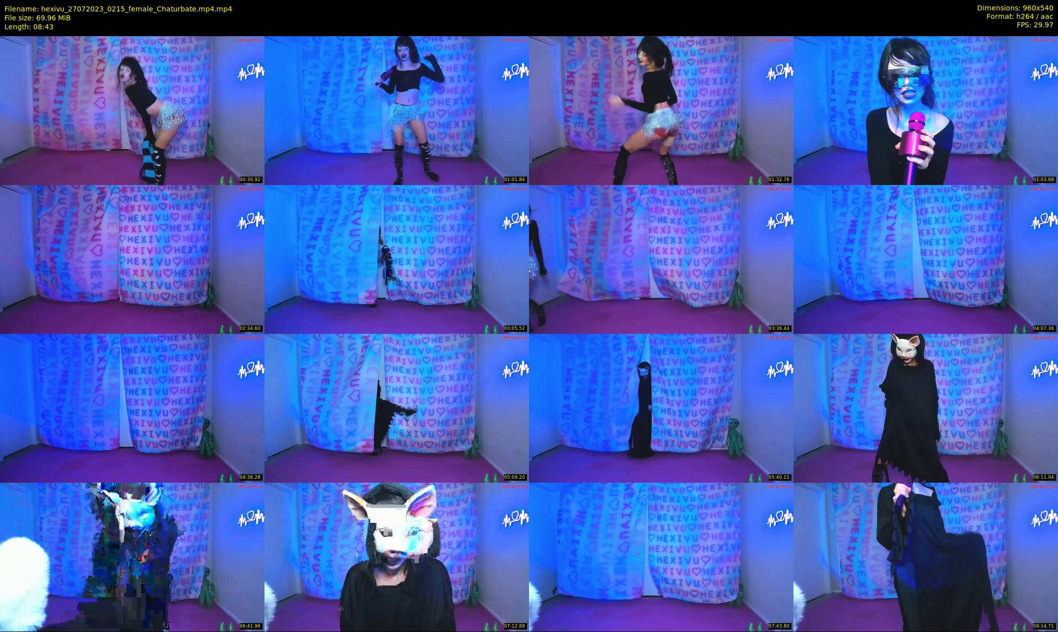 hexivu — 9 minute Chaturbate female cam show recording, 480p, Jul 27, 2023