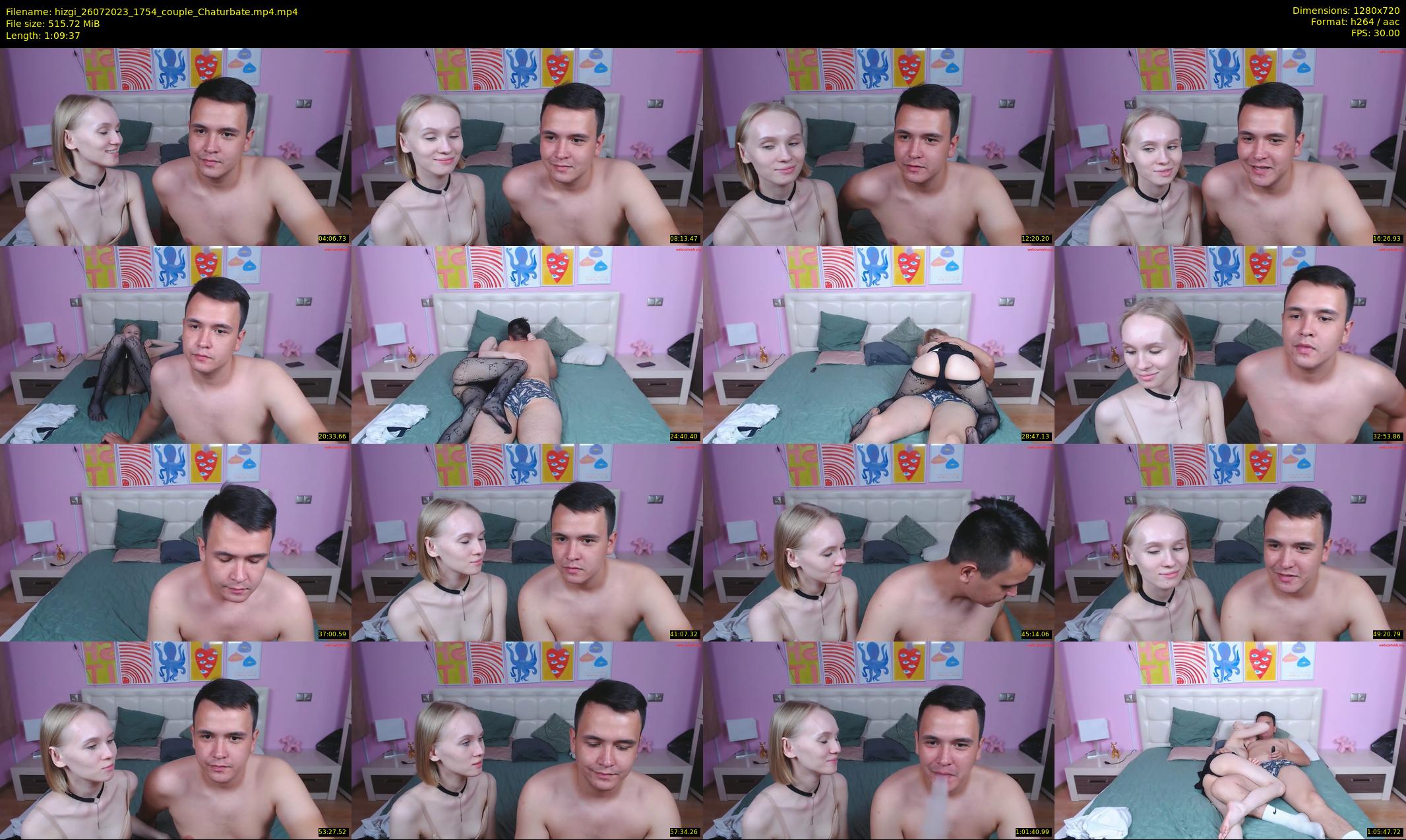 hizgi — 70 minute Chaturbate couple cam show recording, 720p, Jul 26, 2023