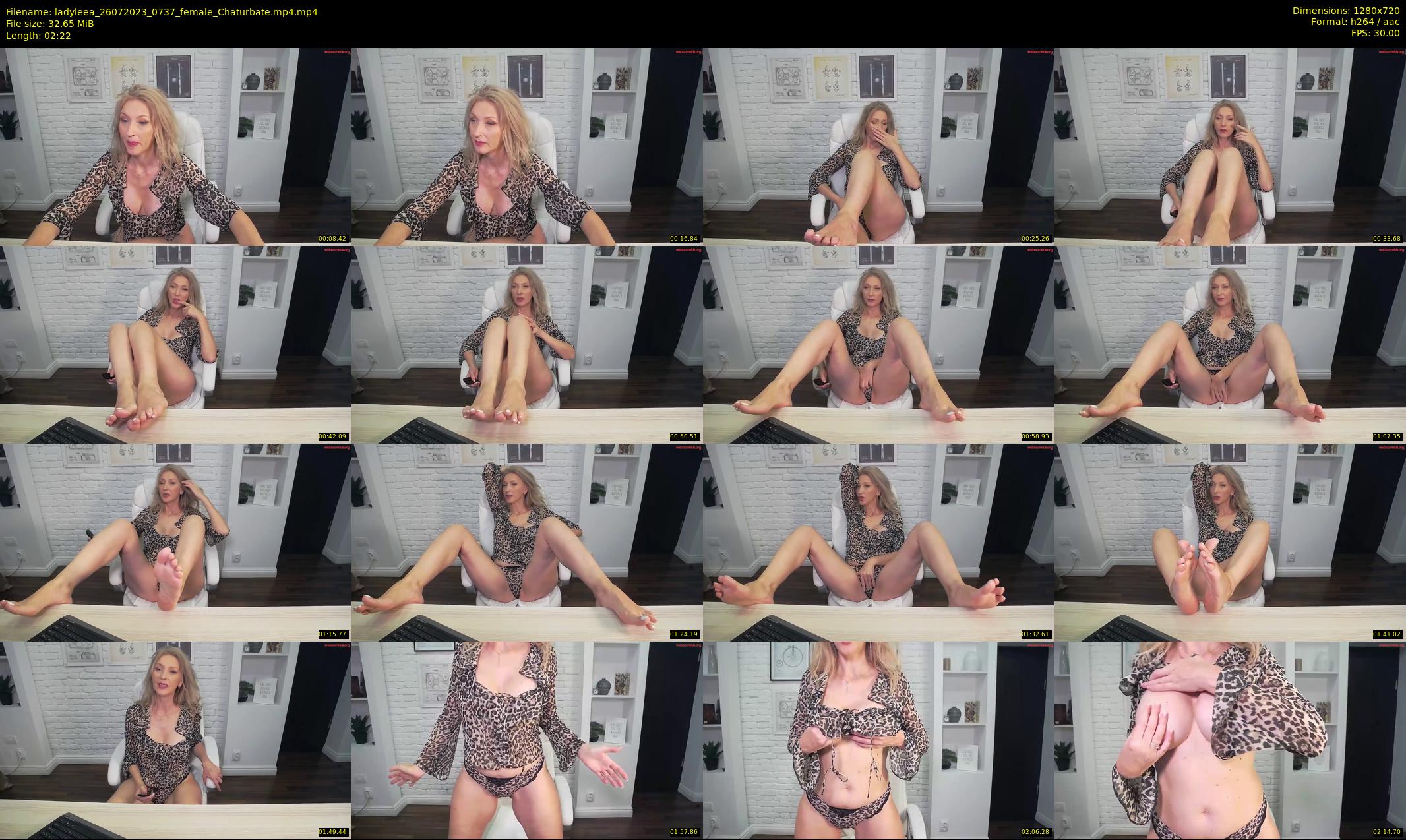 ladyleea — 3 minute Chaturbate female cam show recording, 720p, Jul 26, 2023