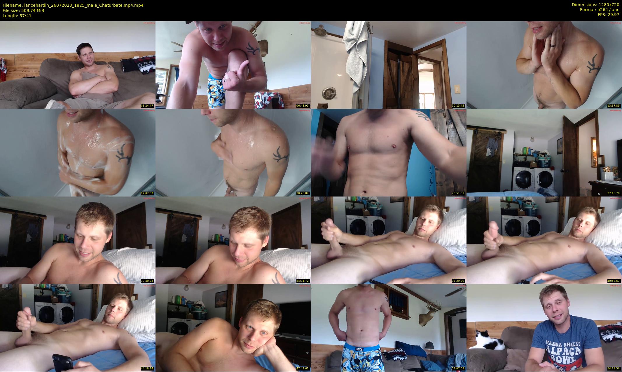 lancehardin — 58 minute Chaturbate male cam show recording, 720p, Jul 26, 2023