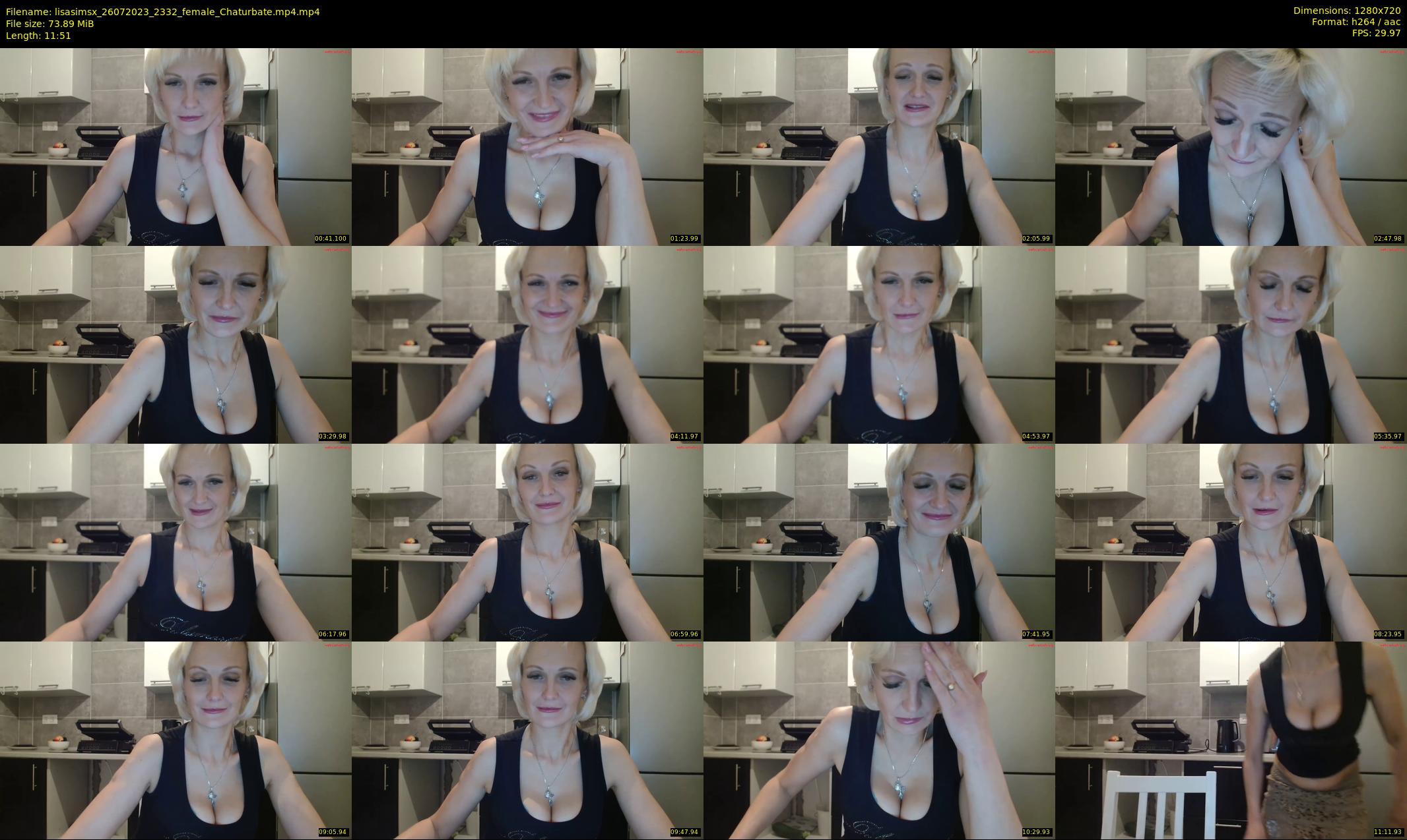 lisasimsx — 12 minute Chaturbate female cam show recording, 720p, Jul 26, 2023