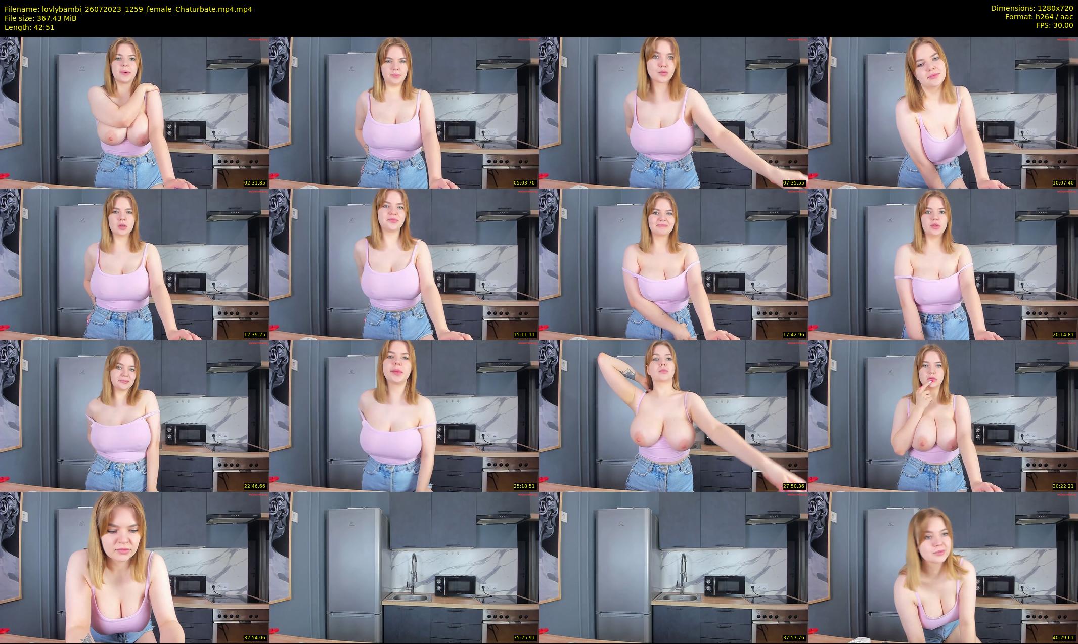 lovlybambi — 43 minute Chaturbate female cam show recording, 720p, Jul 26, 2023