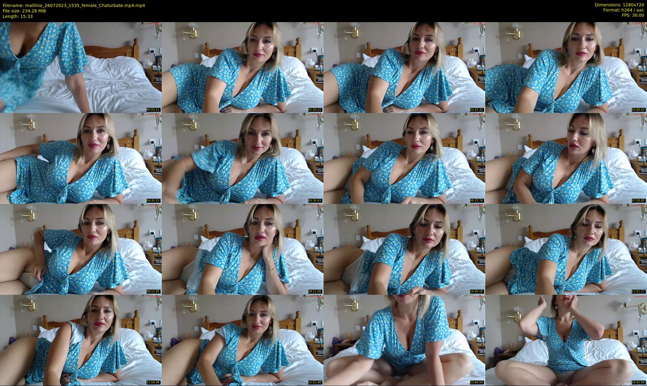 mallinia — 16 minute Chaturbate female cam show recording, 720p, Jul 26, 2023
