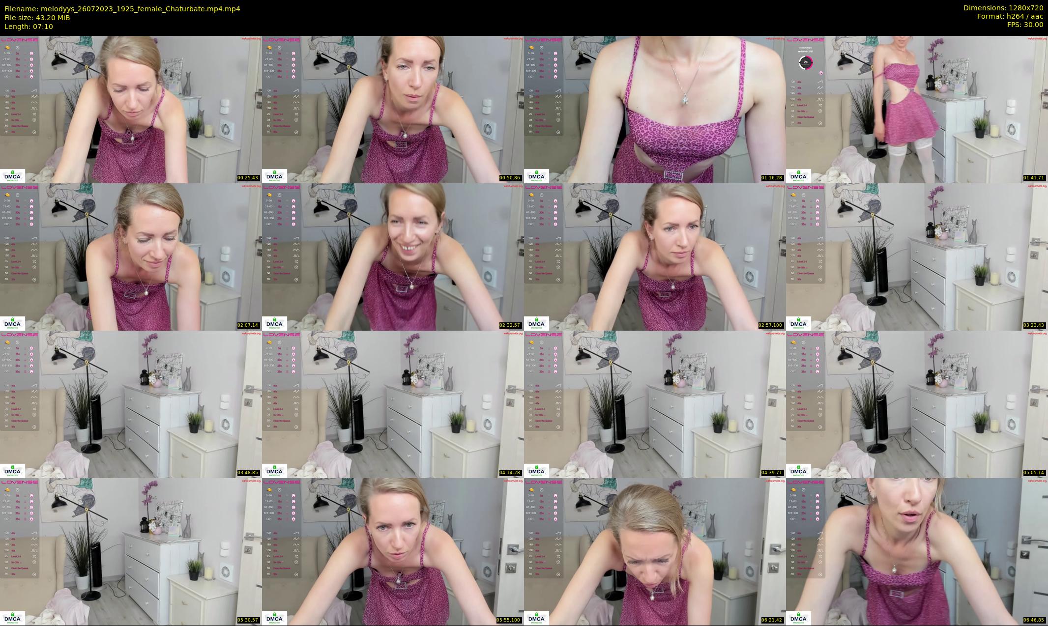 melodyys — 8 minute Chaturbate female cam show recording, 720p, Jul 26, 2023