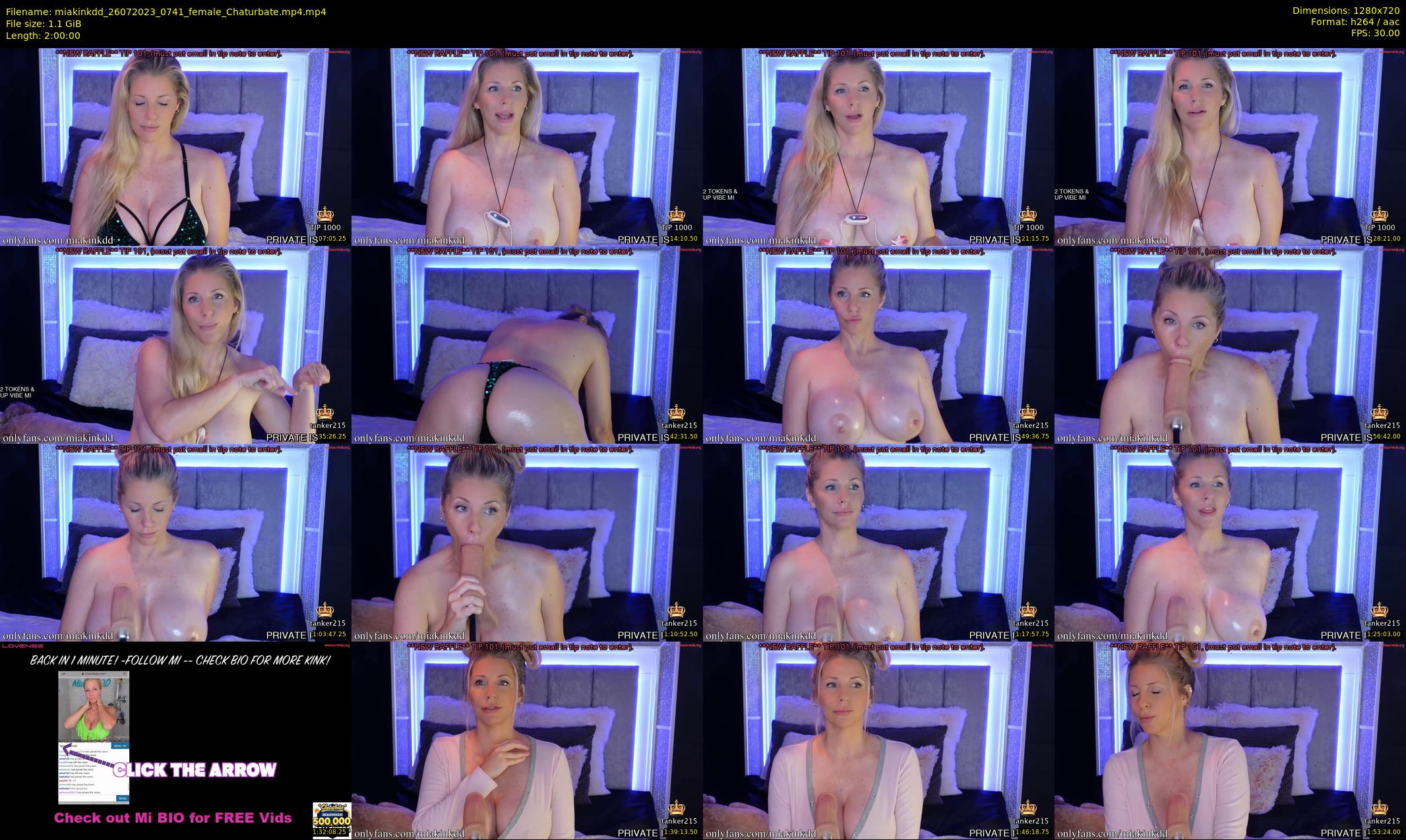 miakinkdd — 120 minute Chaturbate female cam show recording, 720p, Jul 26, 2023