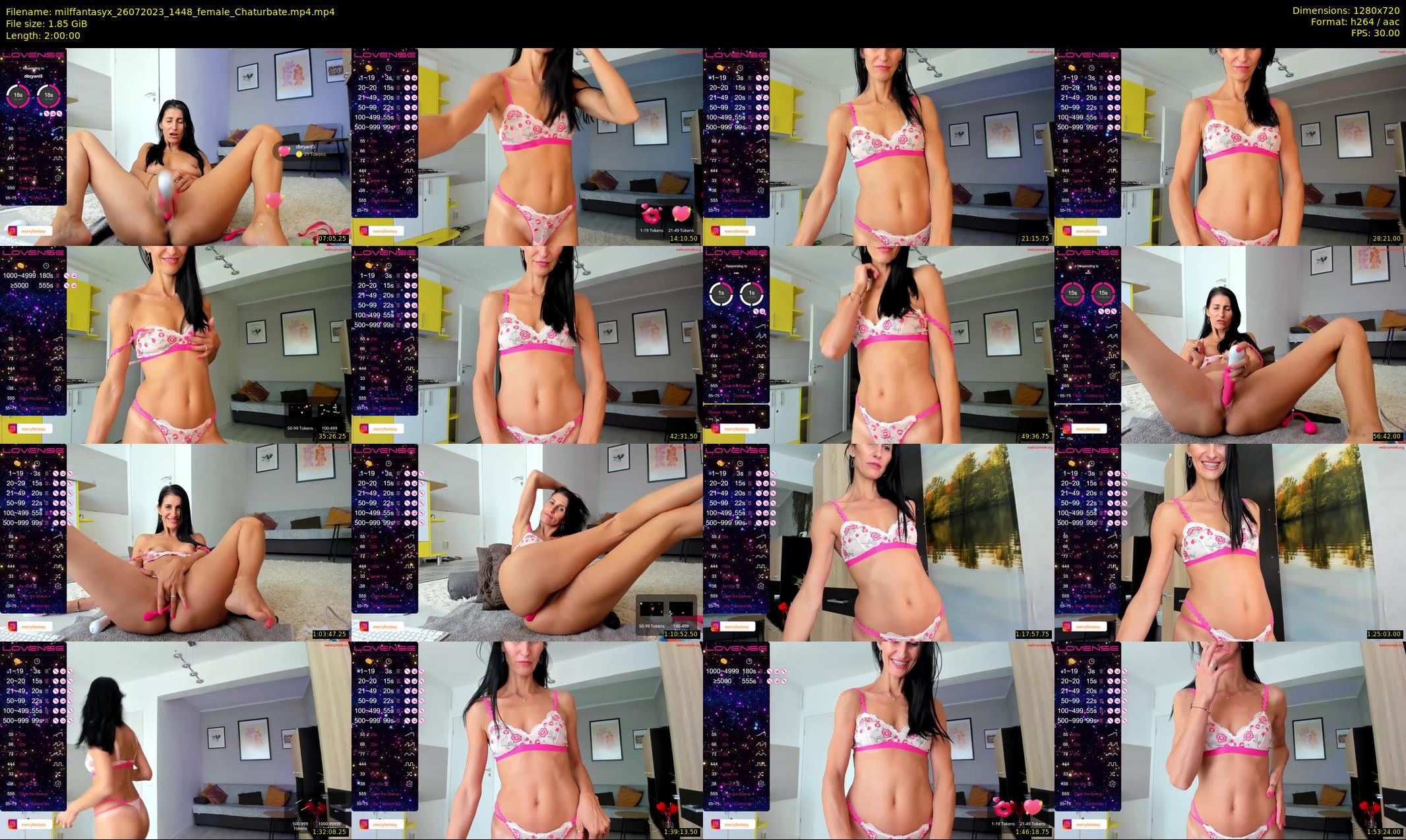 milffantasyx — 120 minute Chaturbate female cam show recording, 720p, Jul 26, 2023