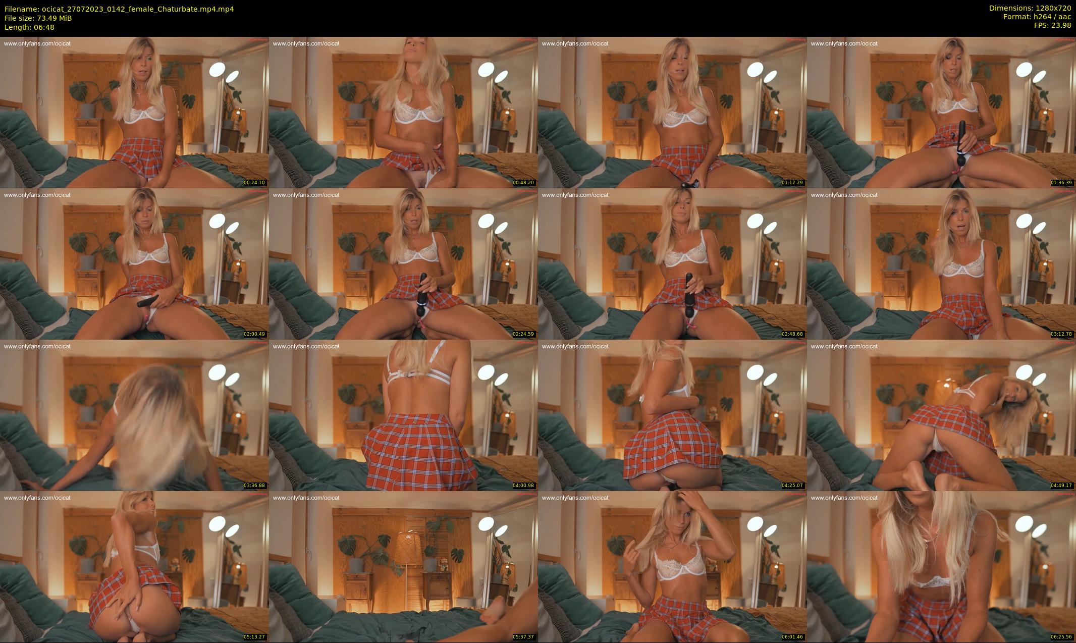 ocicat — 7 minute Chaturbate female cam show recording, 720p, Jul 27, 2023