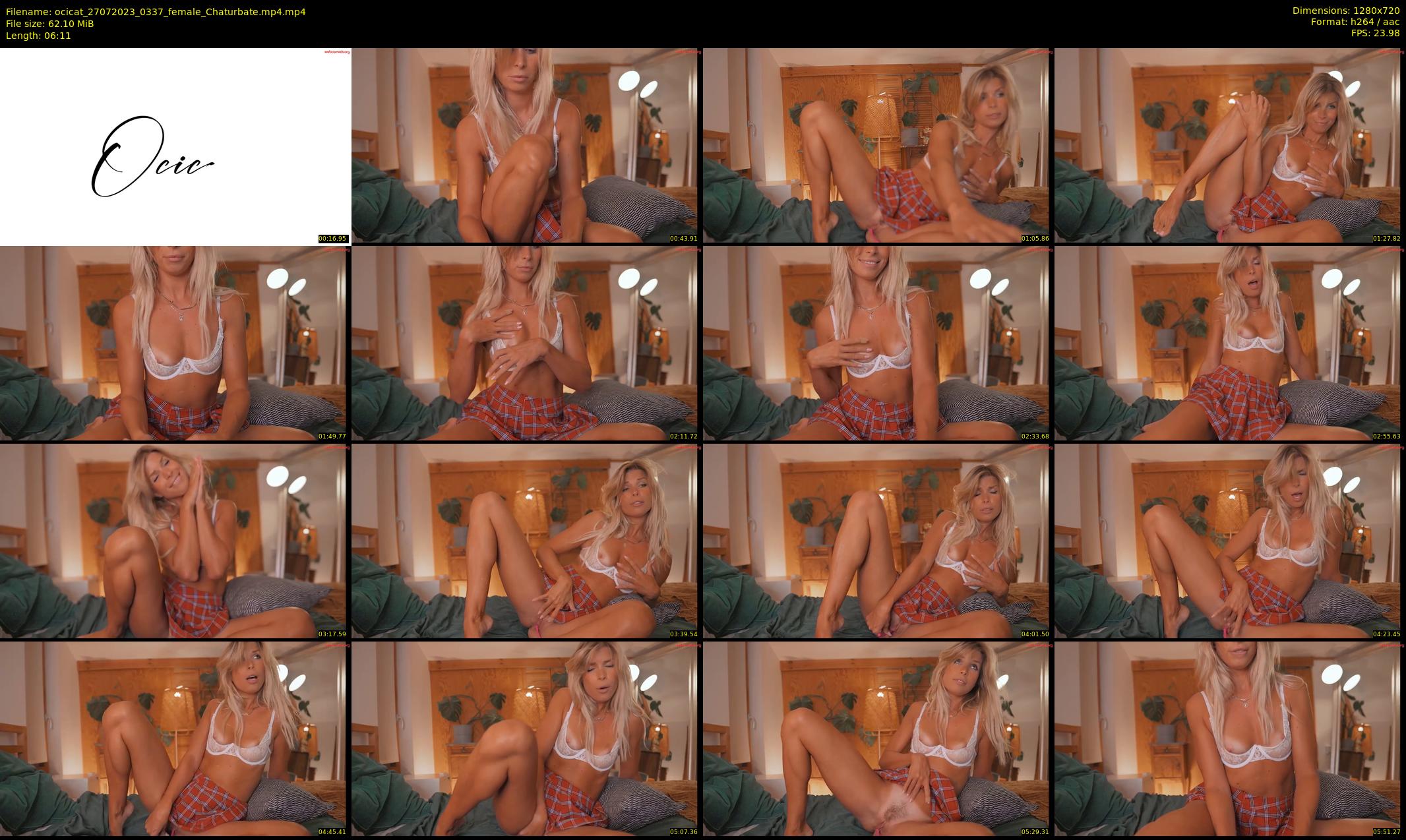 ocicat — 7 minute Chaturbate female cam show recording, 720p, Jul 27, 2023